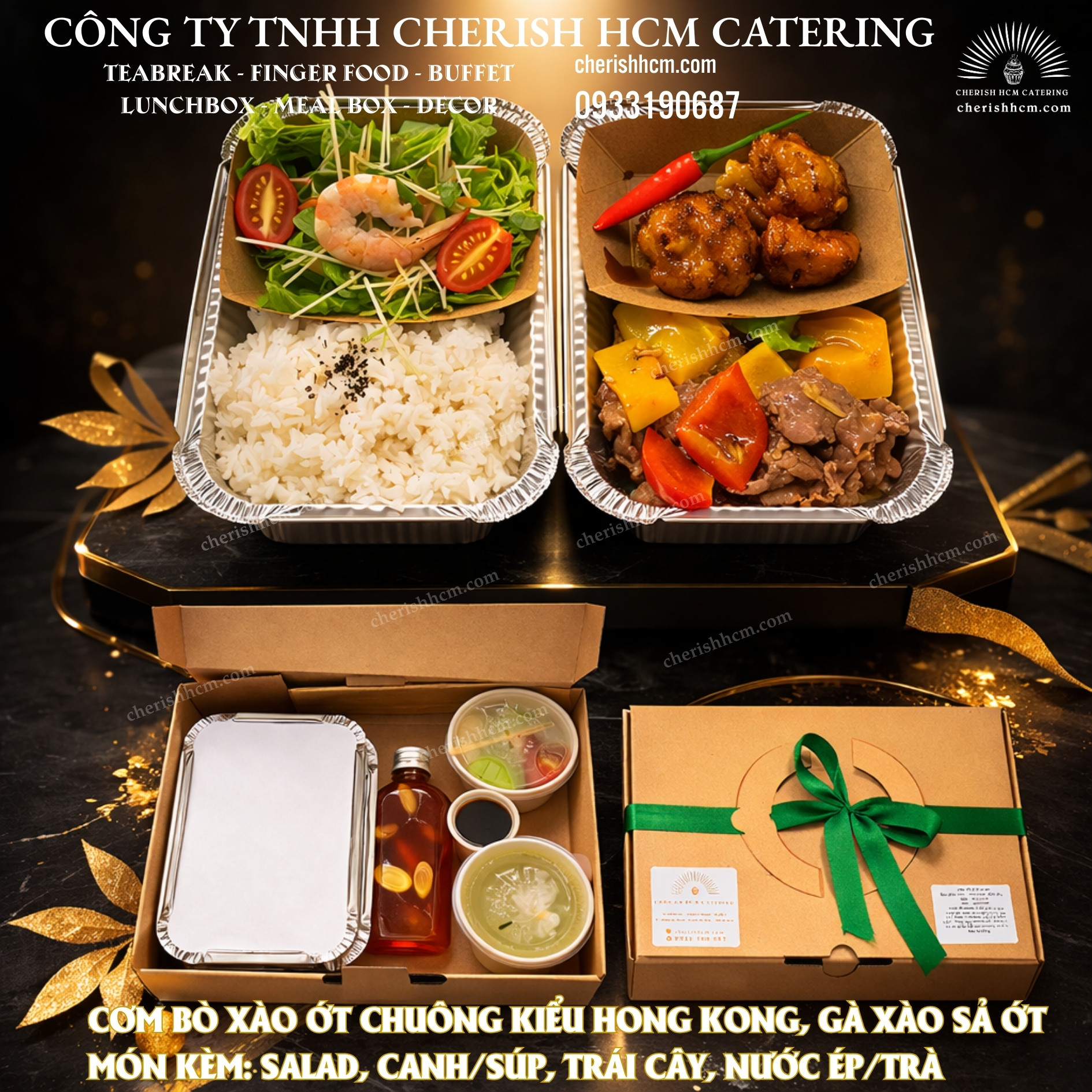 030226 Cơm Bò xào ớt chuông kiểu Hong Kong,  Gà xào sả ớt