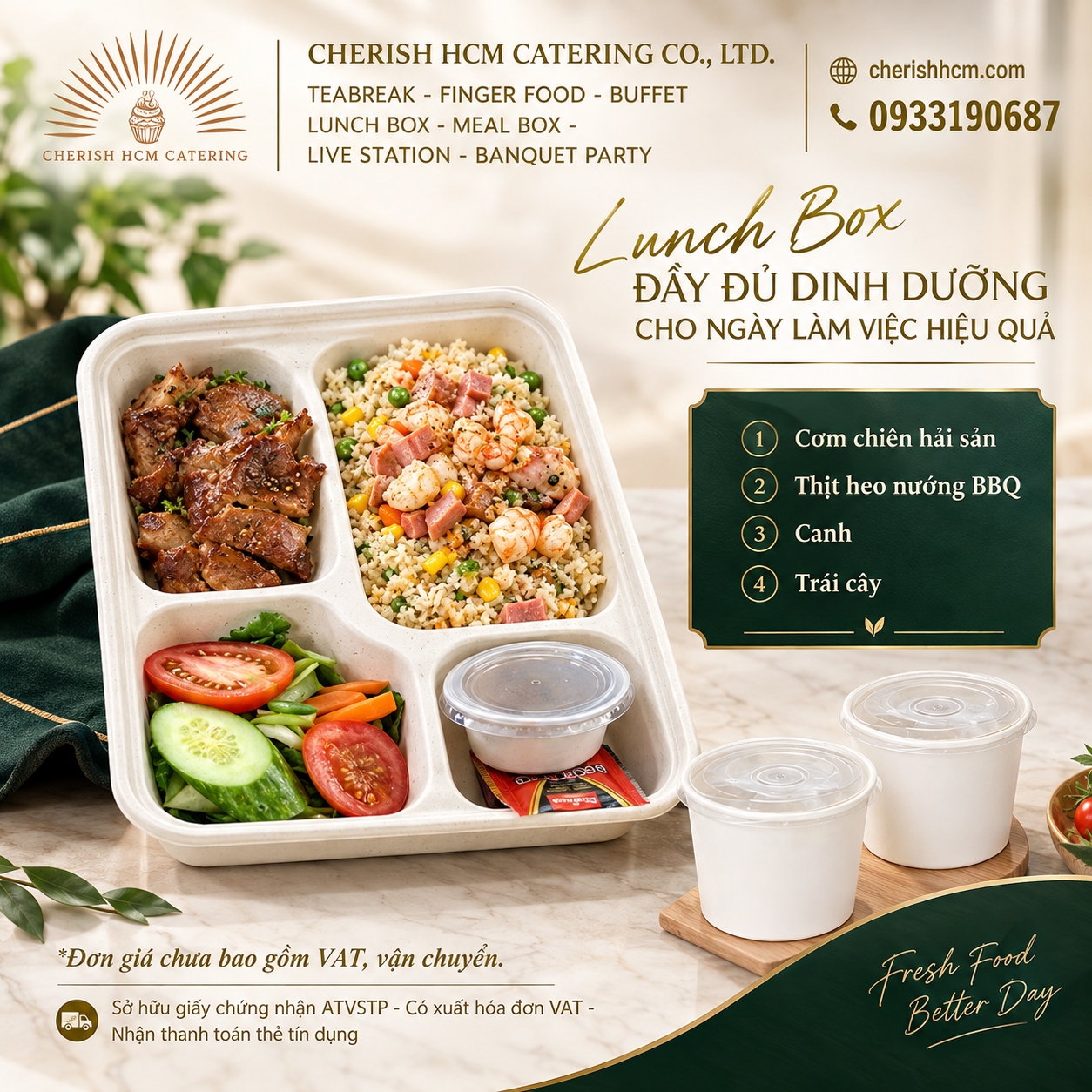 30926 Cơm chiên hải sản, thịt heo nướng BBQ