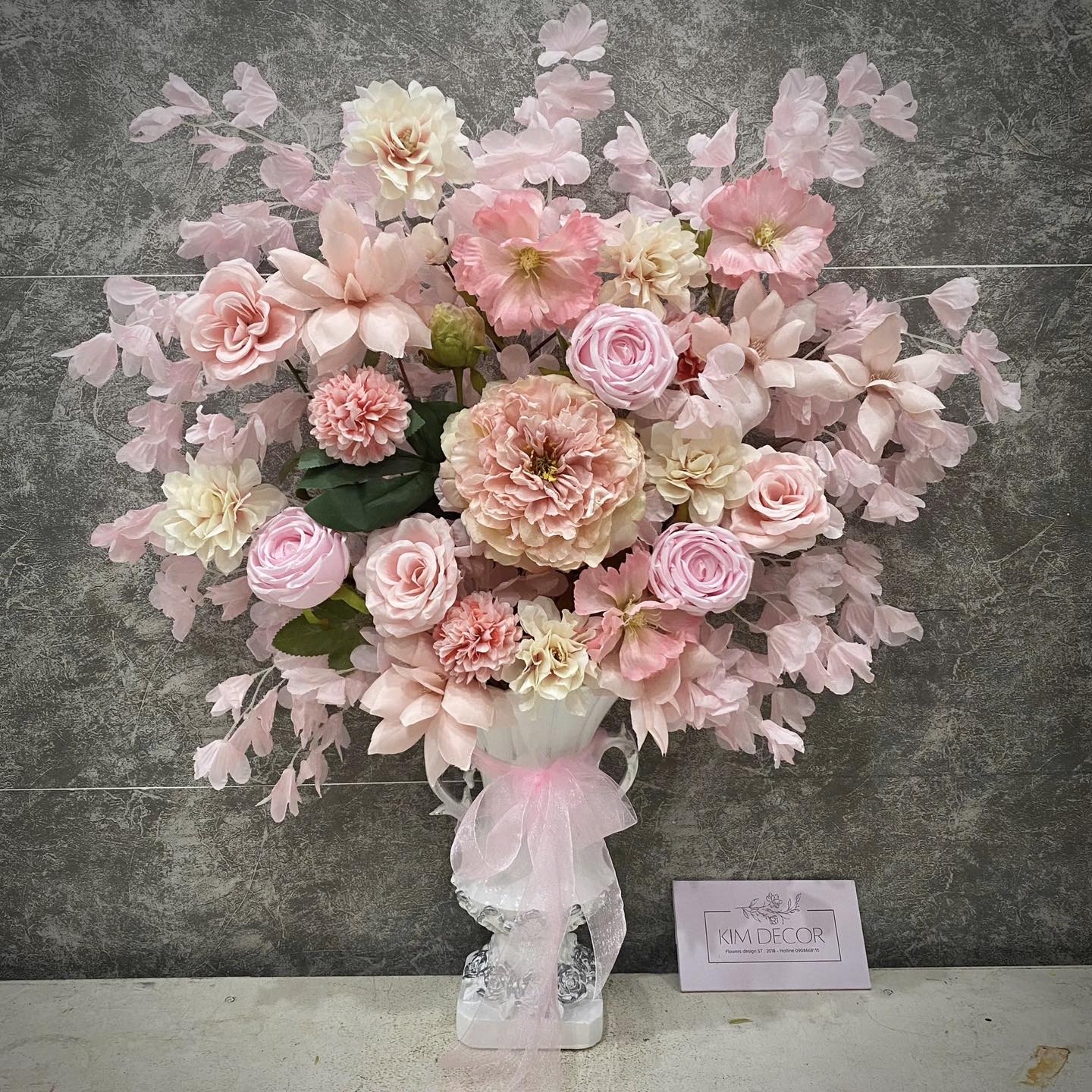 Hoa lụa - Theme hồng