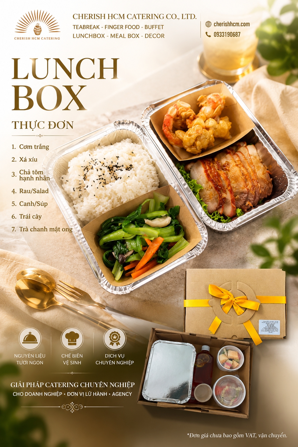 07726 Cơm Xá xíu, chả tôm hạnh nhân