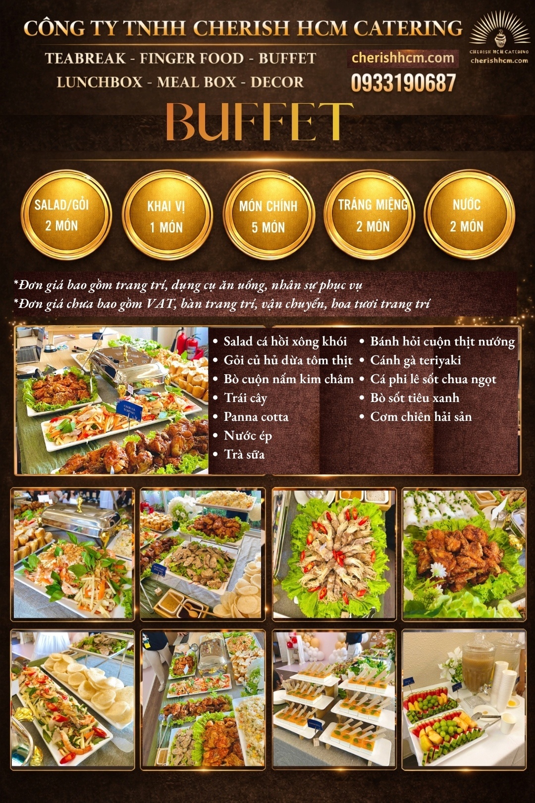 09924 Menu Buffet Hội Ngộ 12 món phù hợp từ 50 khách