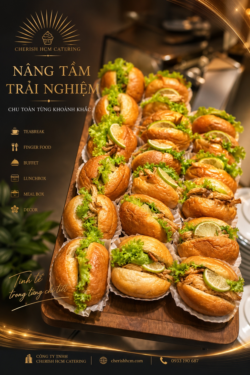 17424 Set 10 Bánh mì gà xé