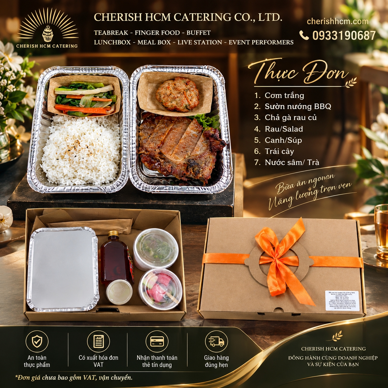 17926 Cơm Sườn nướng BBQ, Chả gà rau củ