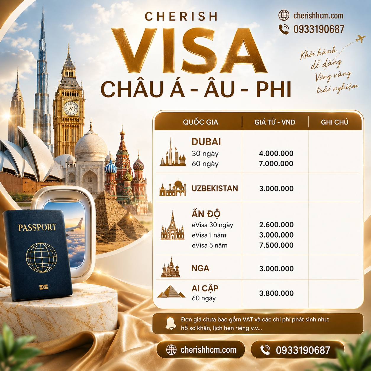 Visa Châu Á - Âu - Phi