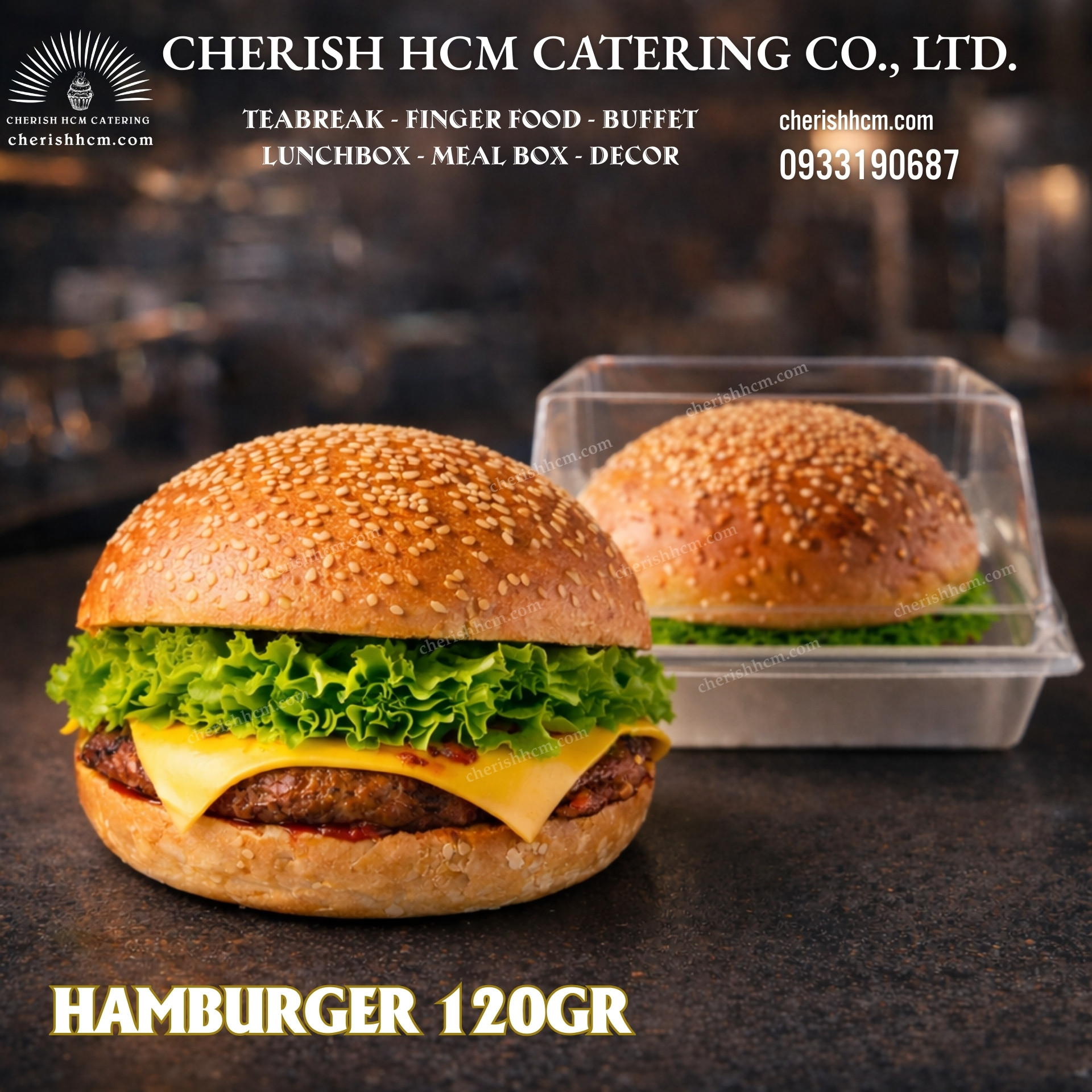 Breakfast box - Hamburger 120gr