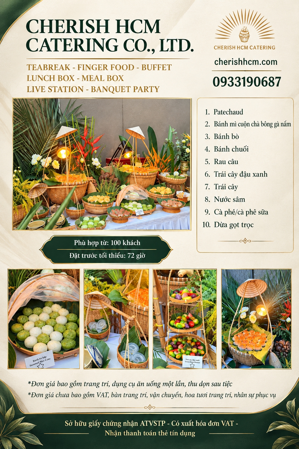 151125 BQ Tiệc Teabreak bánh quê 200 khách