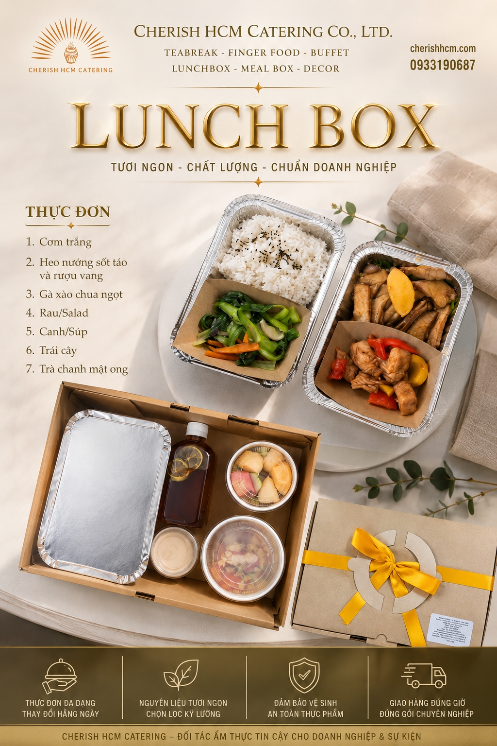 07726 Cơm Heo nướng sốt táo và rượu vang, Gà xào chua ngọt