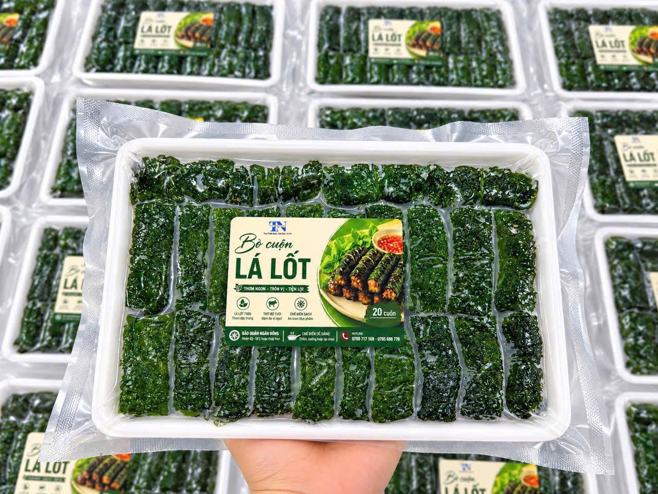 Set 5 Khay Bò lá lốt - mỗi khay 20 cuốn