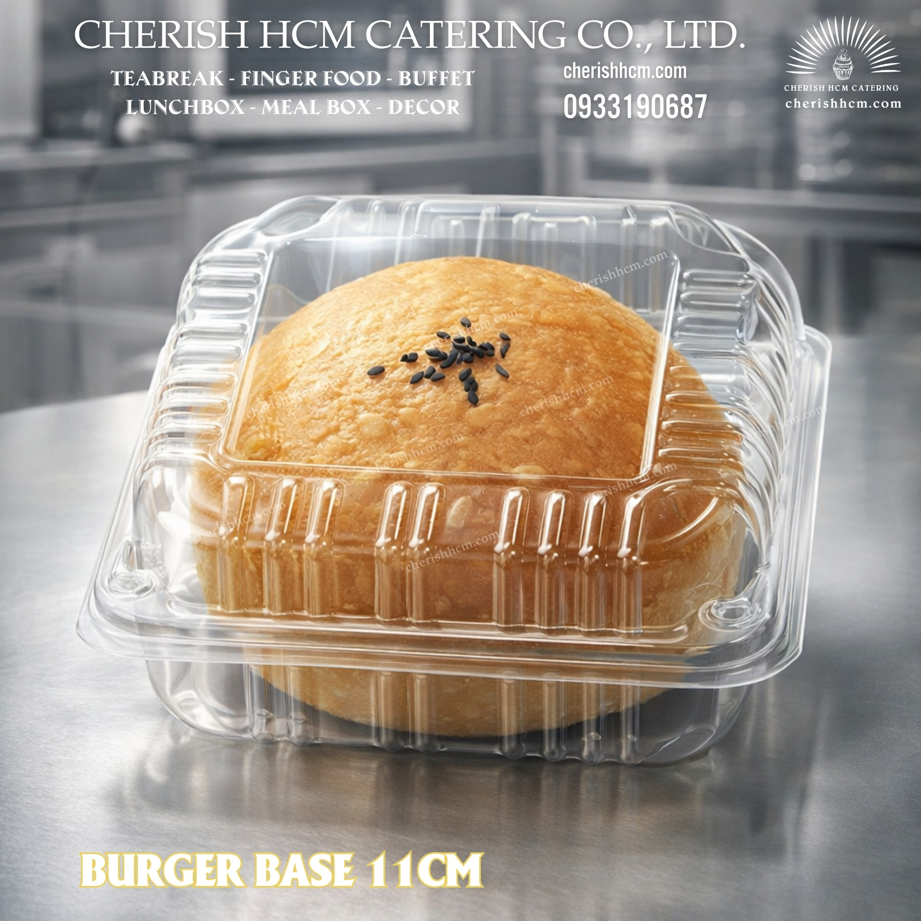 Set 10 vỏ bánh hamburger 11cm