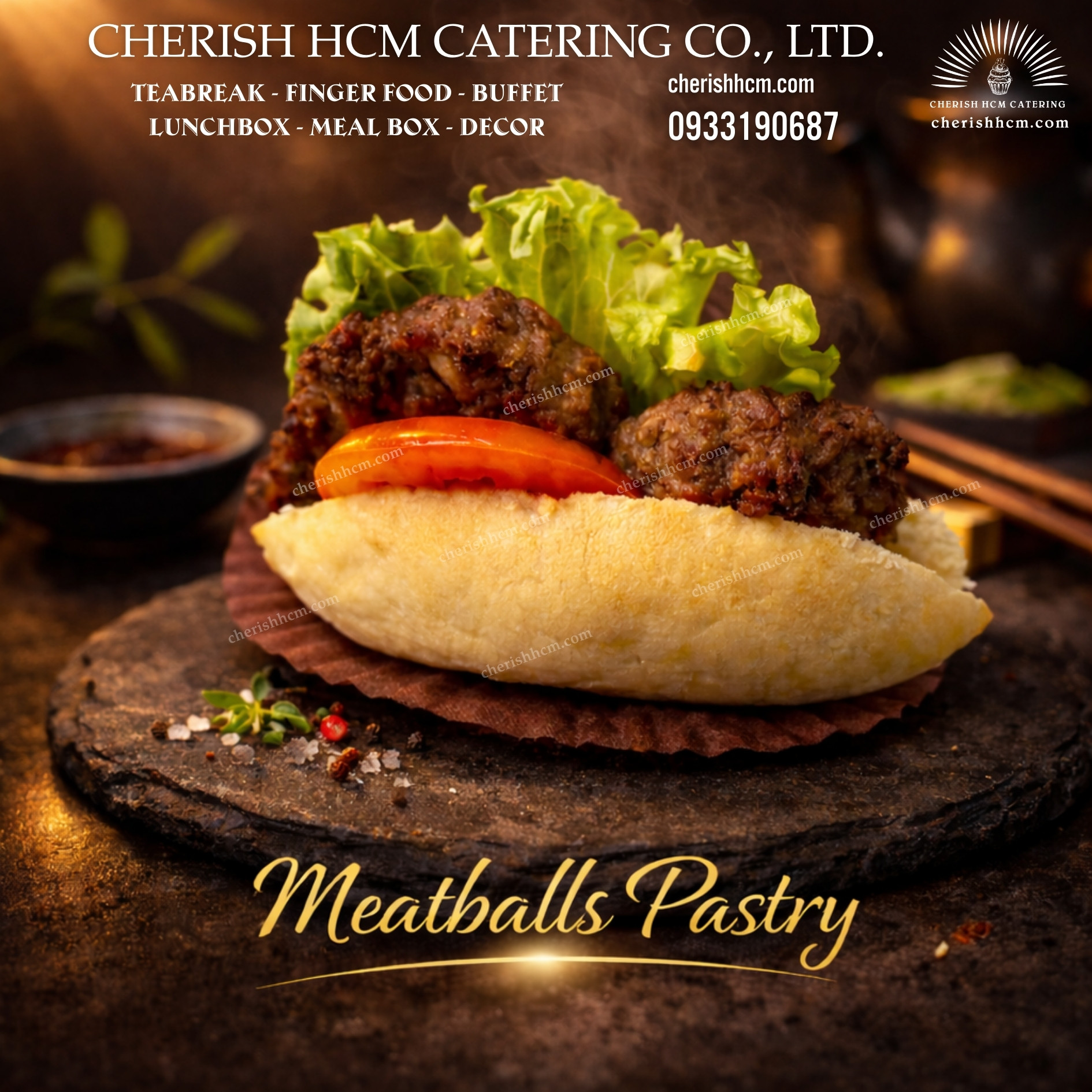 Set 10 pastry heo viên/ mealballs pastry