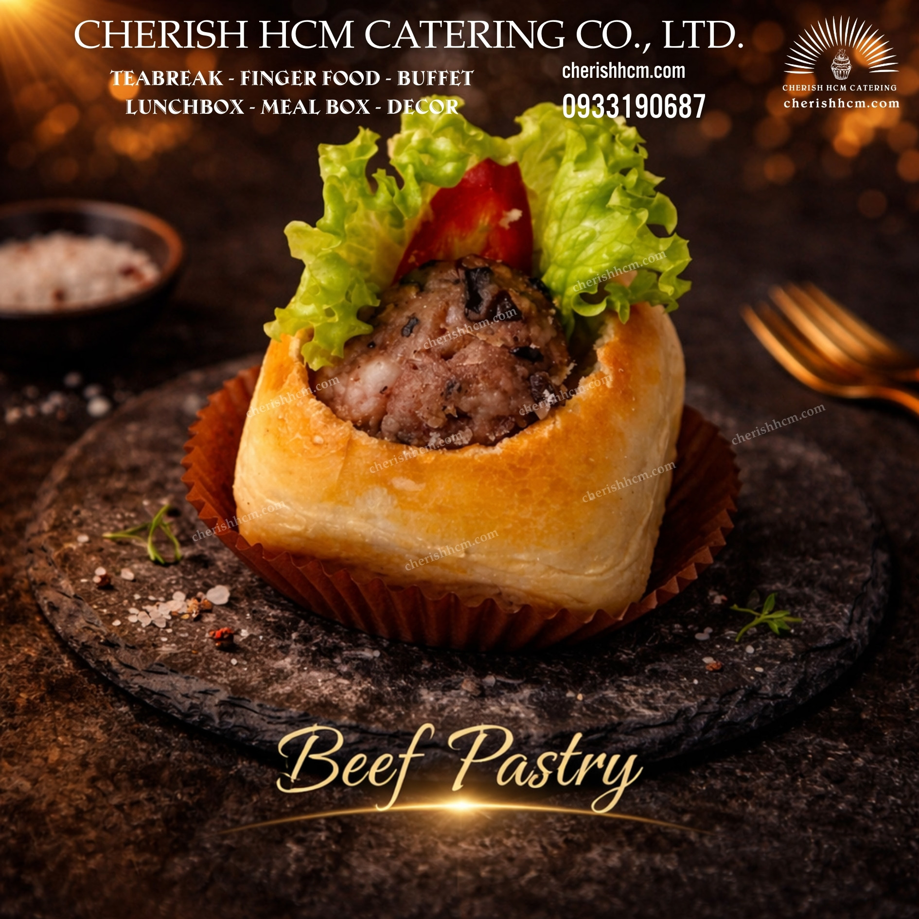 Set 10 pastry bò/ beef pastry