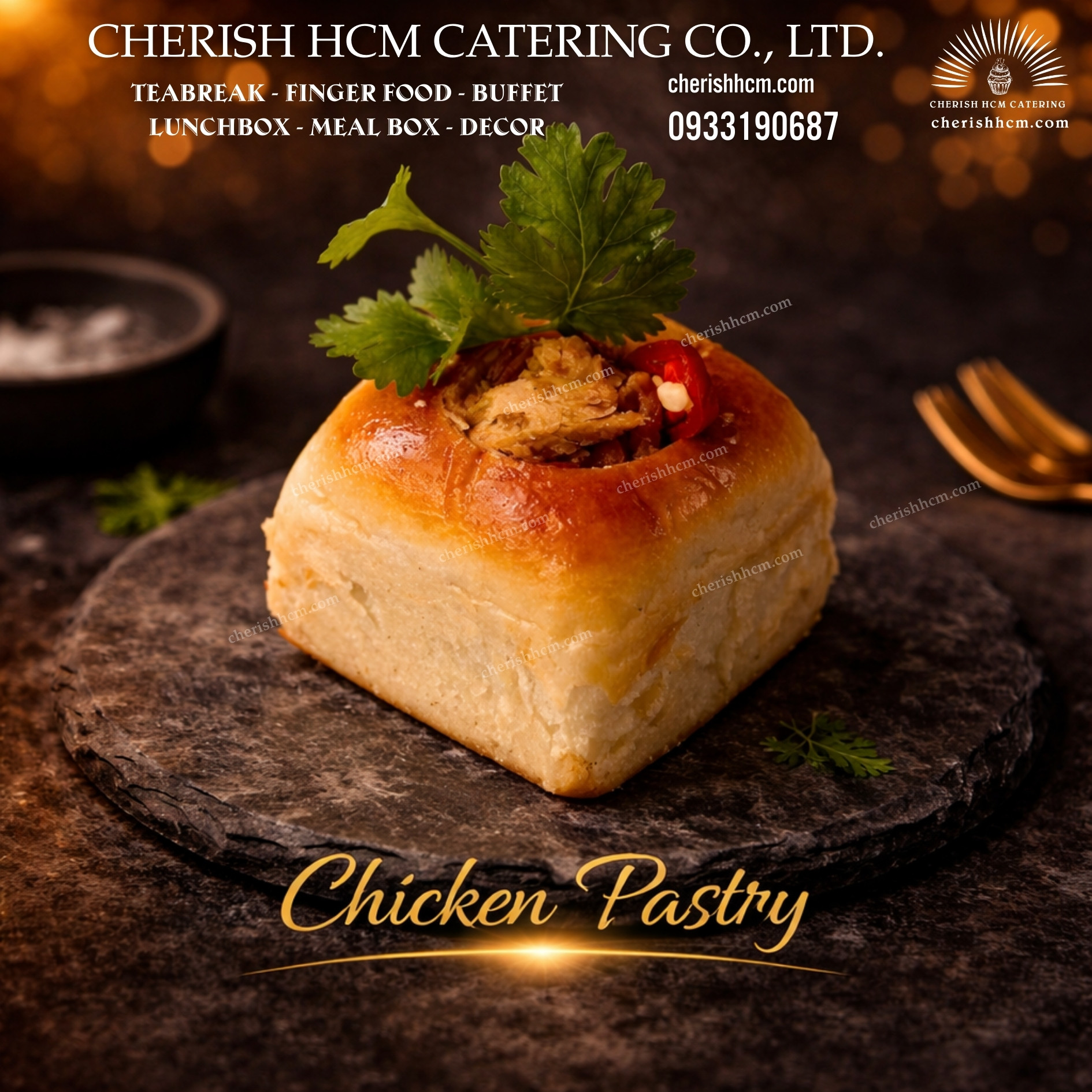 Set 10 pastry gà/ chicken pastry