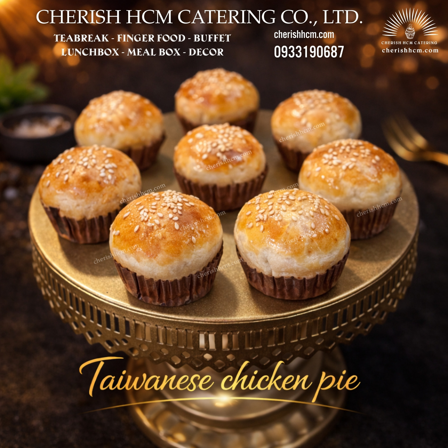 Set 10 Pie Đài Loan nhân gà/ Taiwanese chicken pie