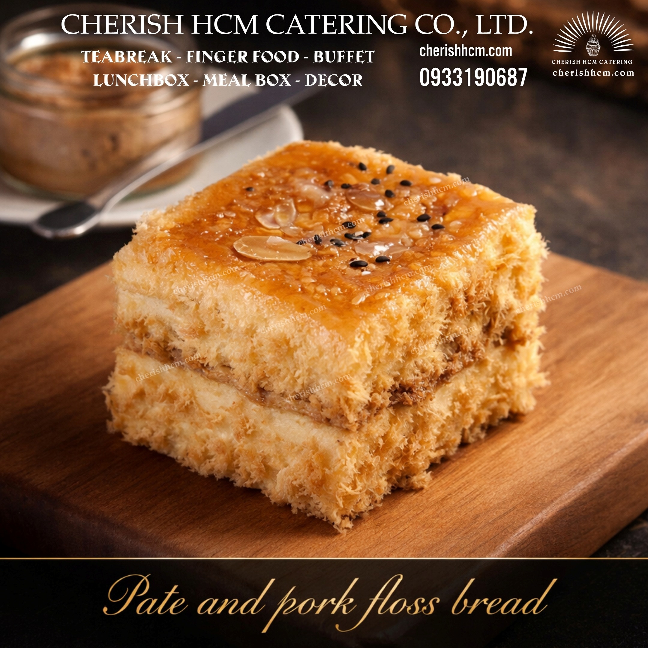 Set 10 Bánh mì pate chà bông/ Pate and pork floss bread