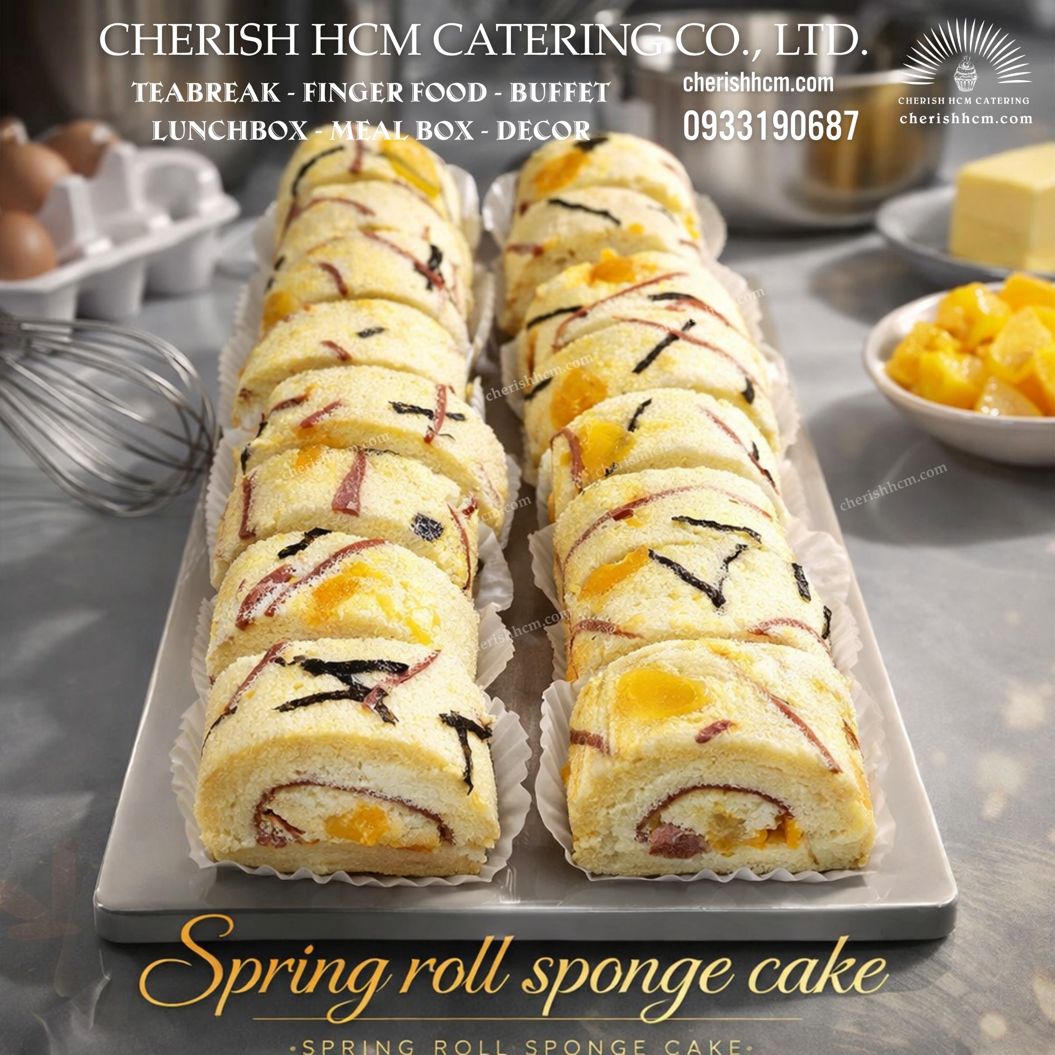 27924 Set 10 Bông lan cuộn mùa xuân