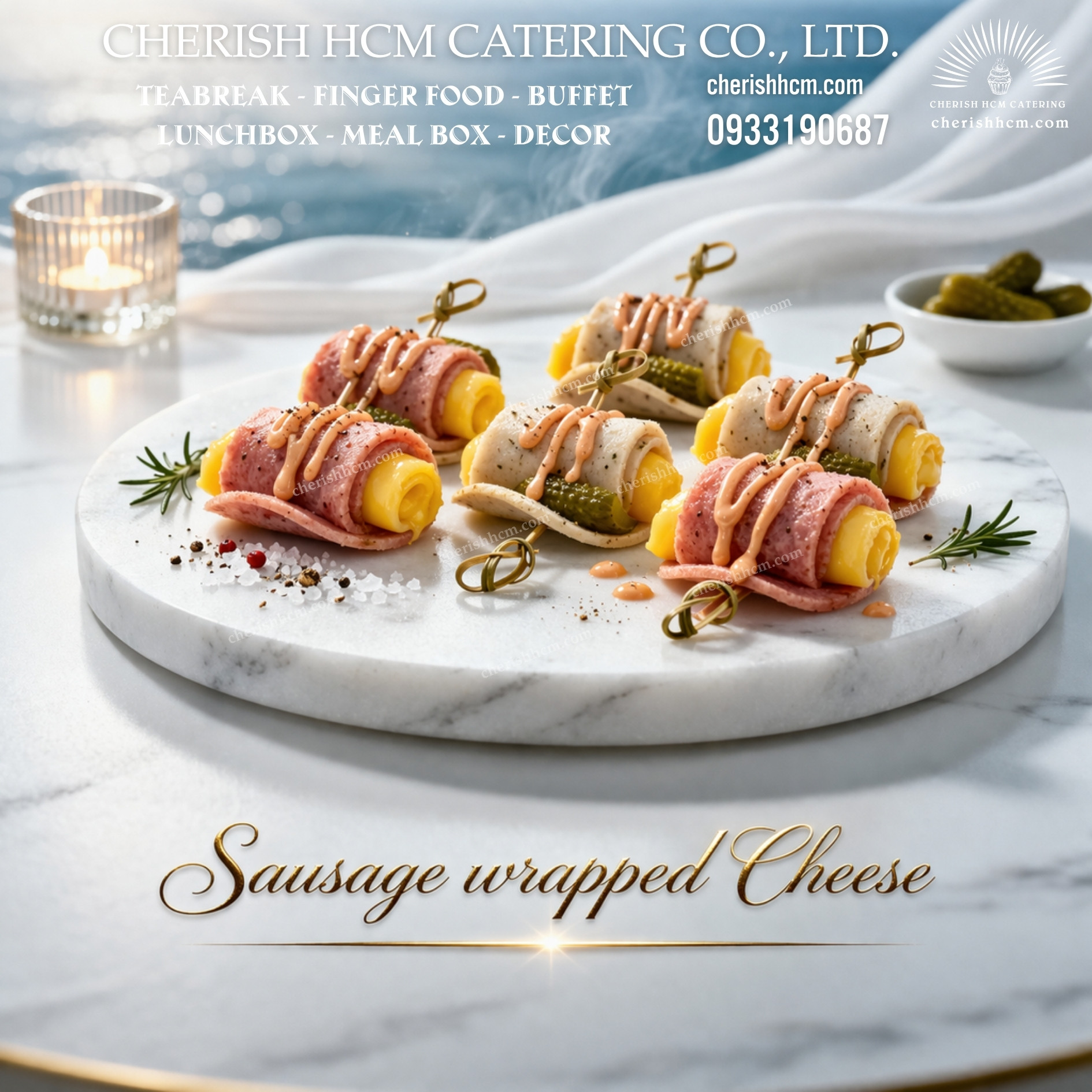 261024 Set 10 Chả lụa/ Xúc xích tỏi cuộn cheese