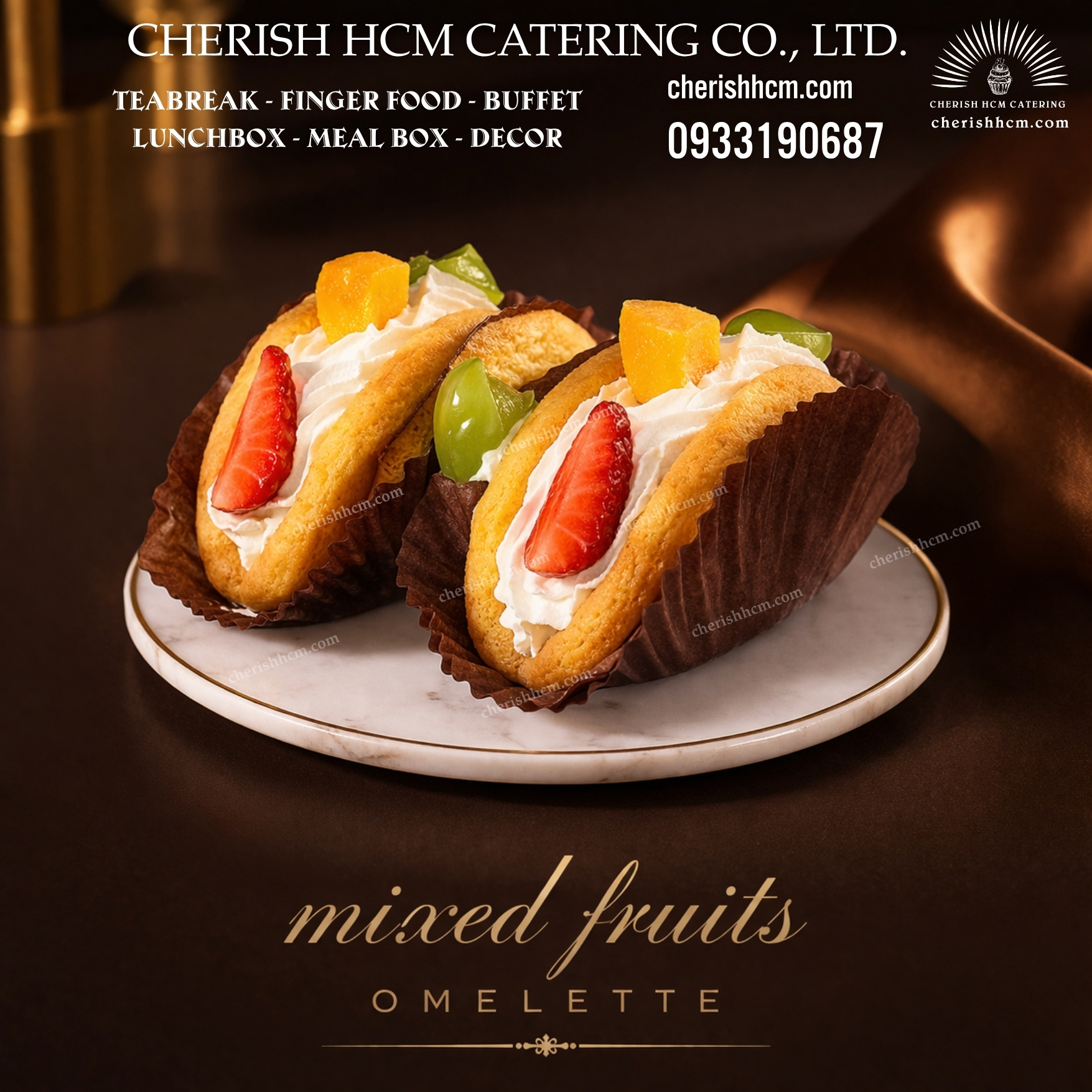 121125 Set 10 mixed fruits omelette