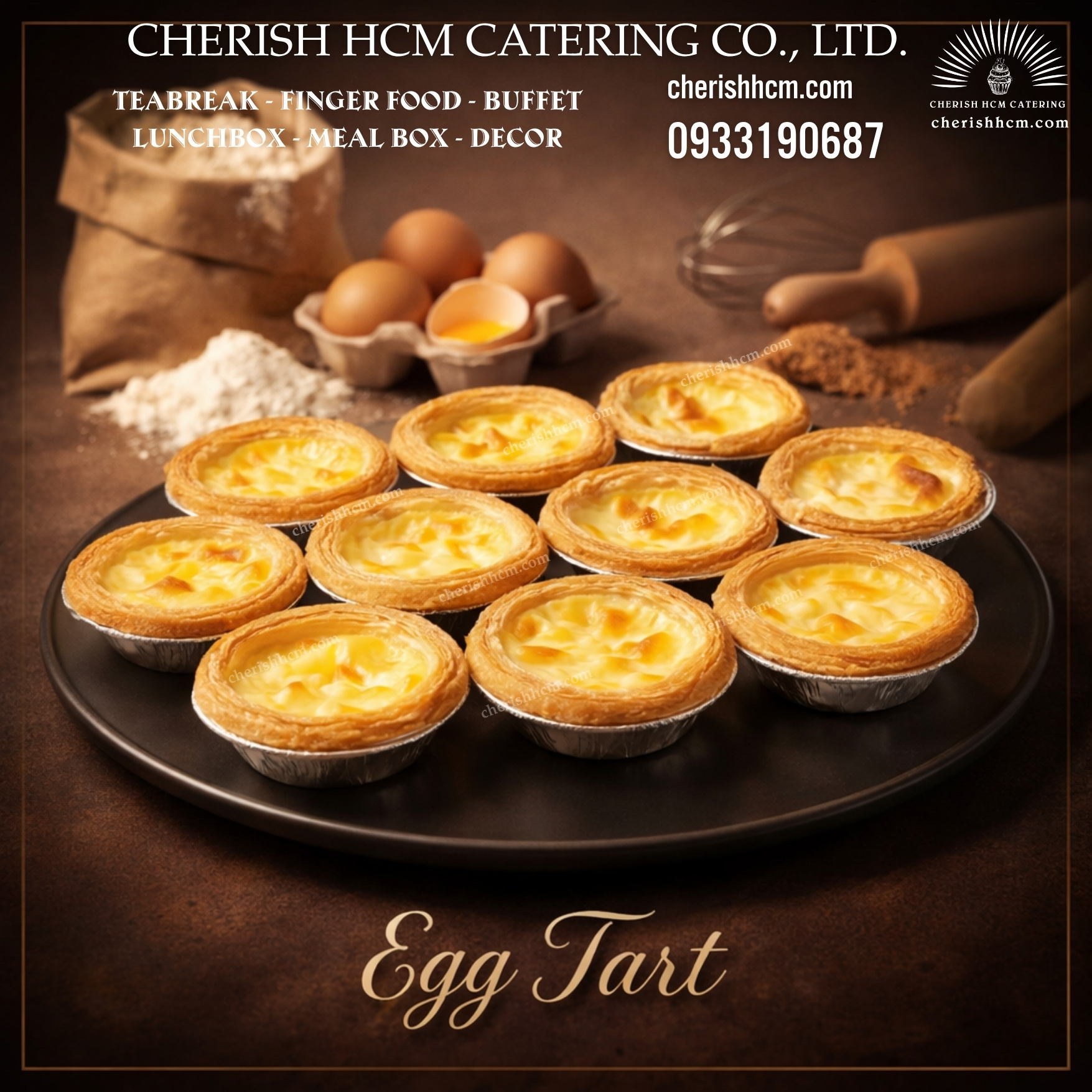 130124 Set 10 Bánh tart trứng