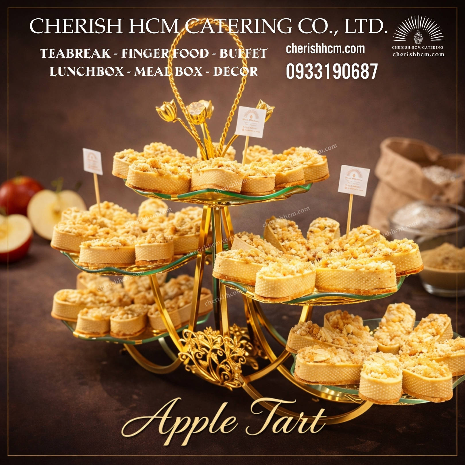 130124 Set 10 Bánh tart táo