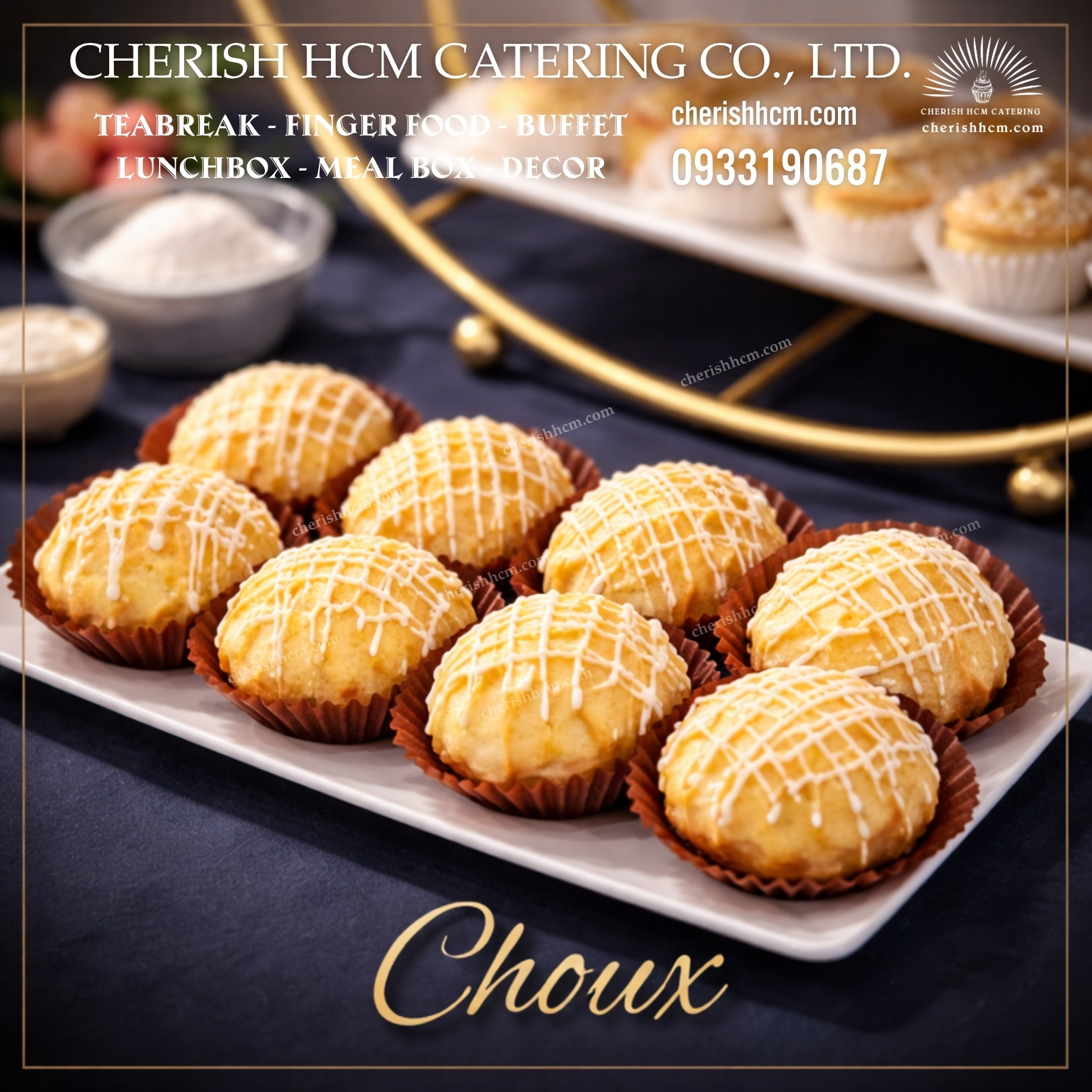 01324 Set 10 Bánh choux