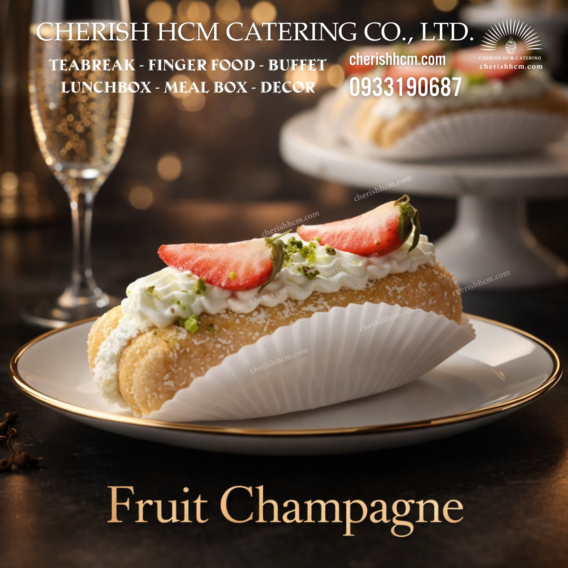 Set 10 Champagne trái cây