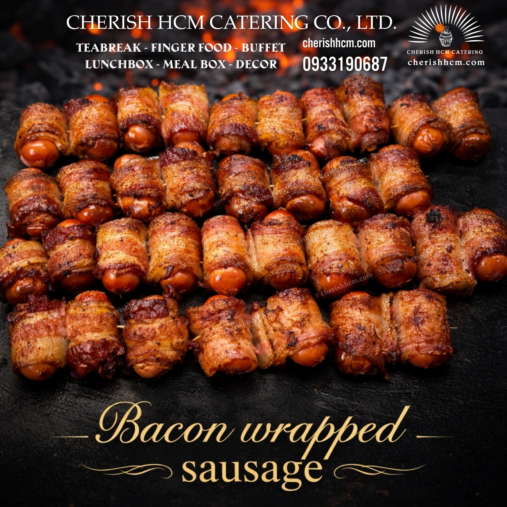 061224 Set 10 Bacon wrapped sausage