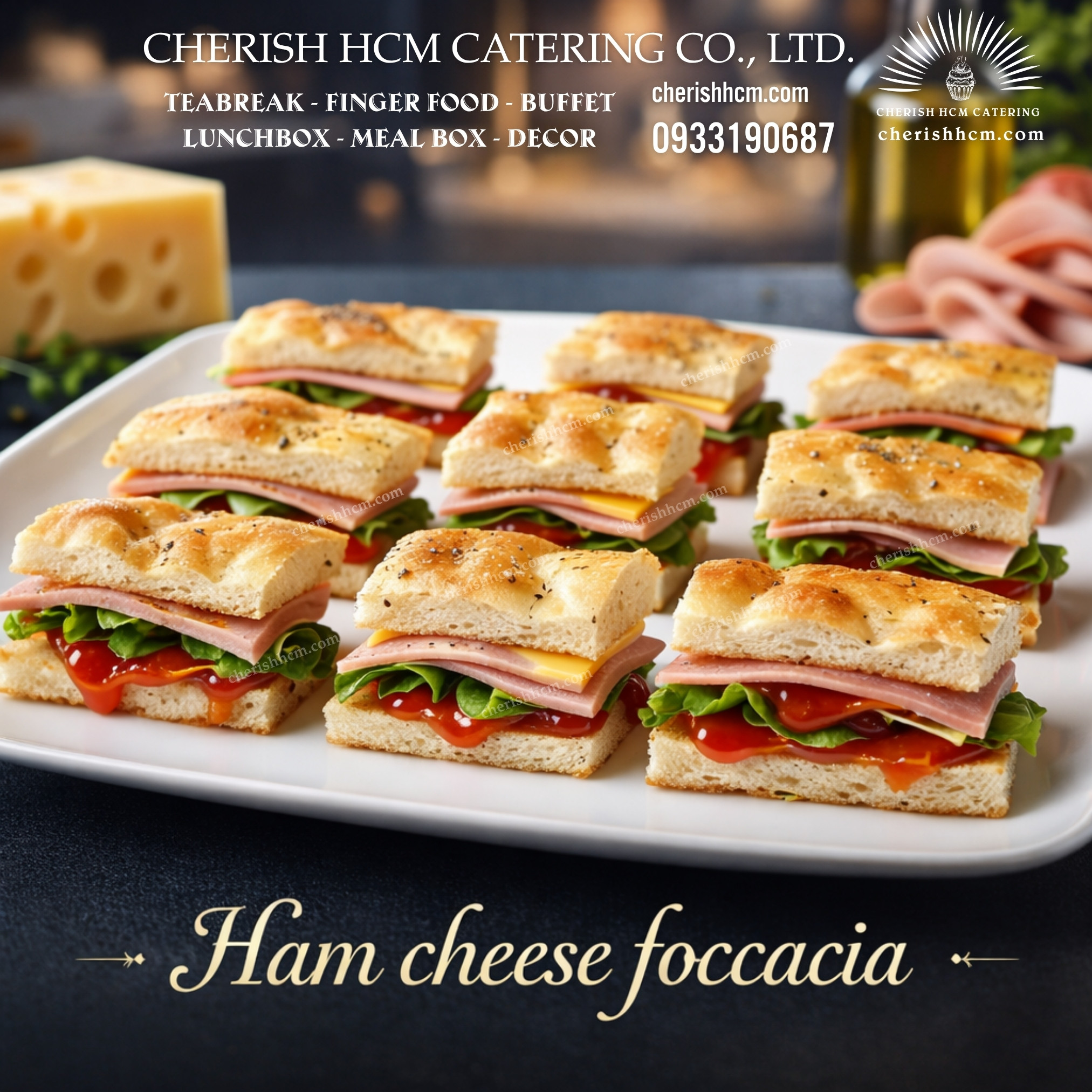 111224 Set 10 Ham cheese Foccacia