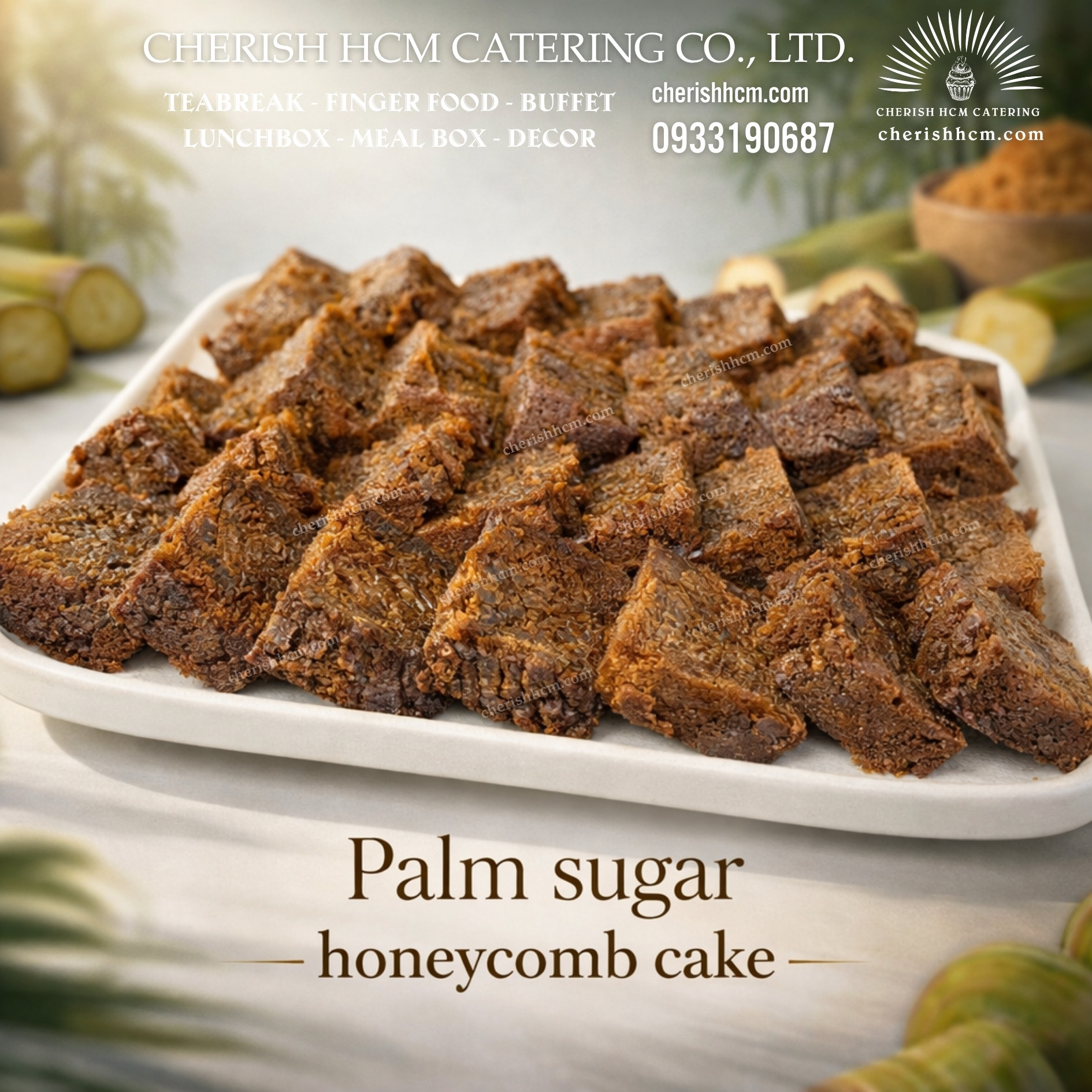 26724 Set 10 bánh bò thốt nốt/ palm sugar honeycomb cake