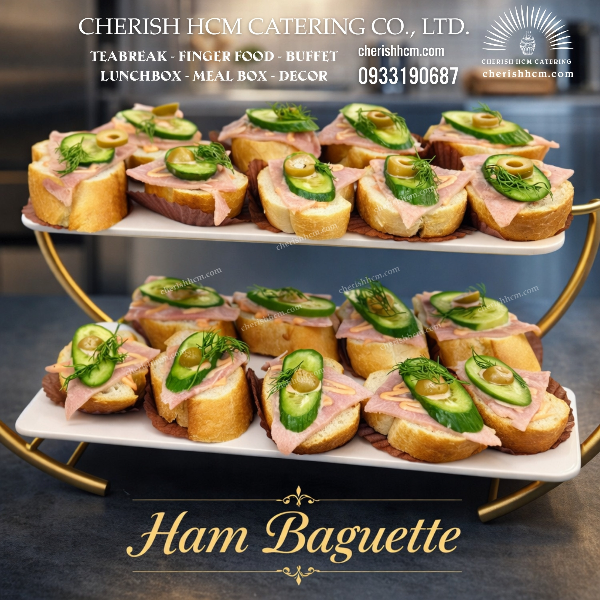 261024 Set 10 baguette ham