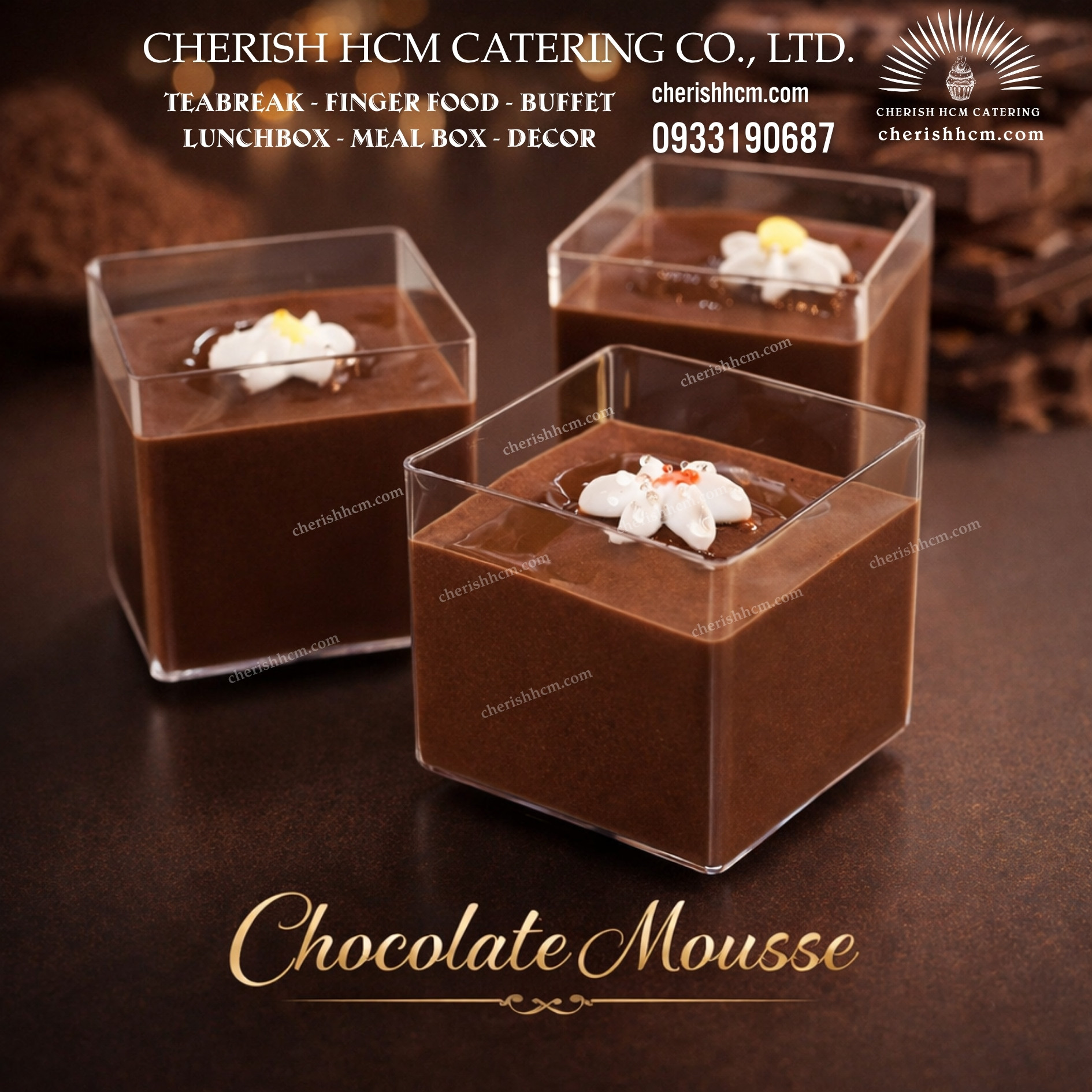 Set 10 Mousse chocolate