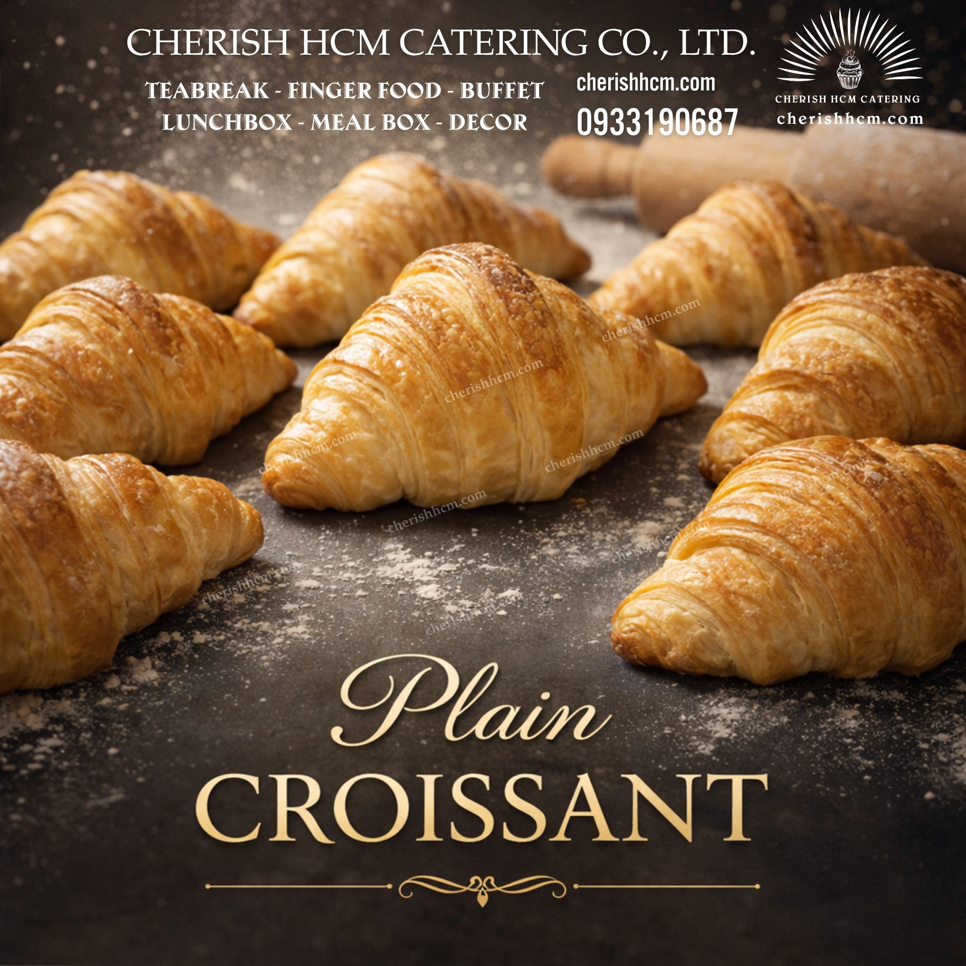 Set 10 Croissant plain