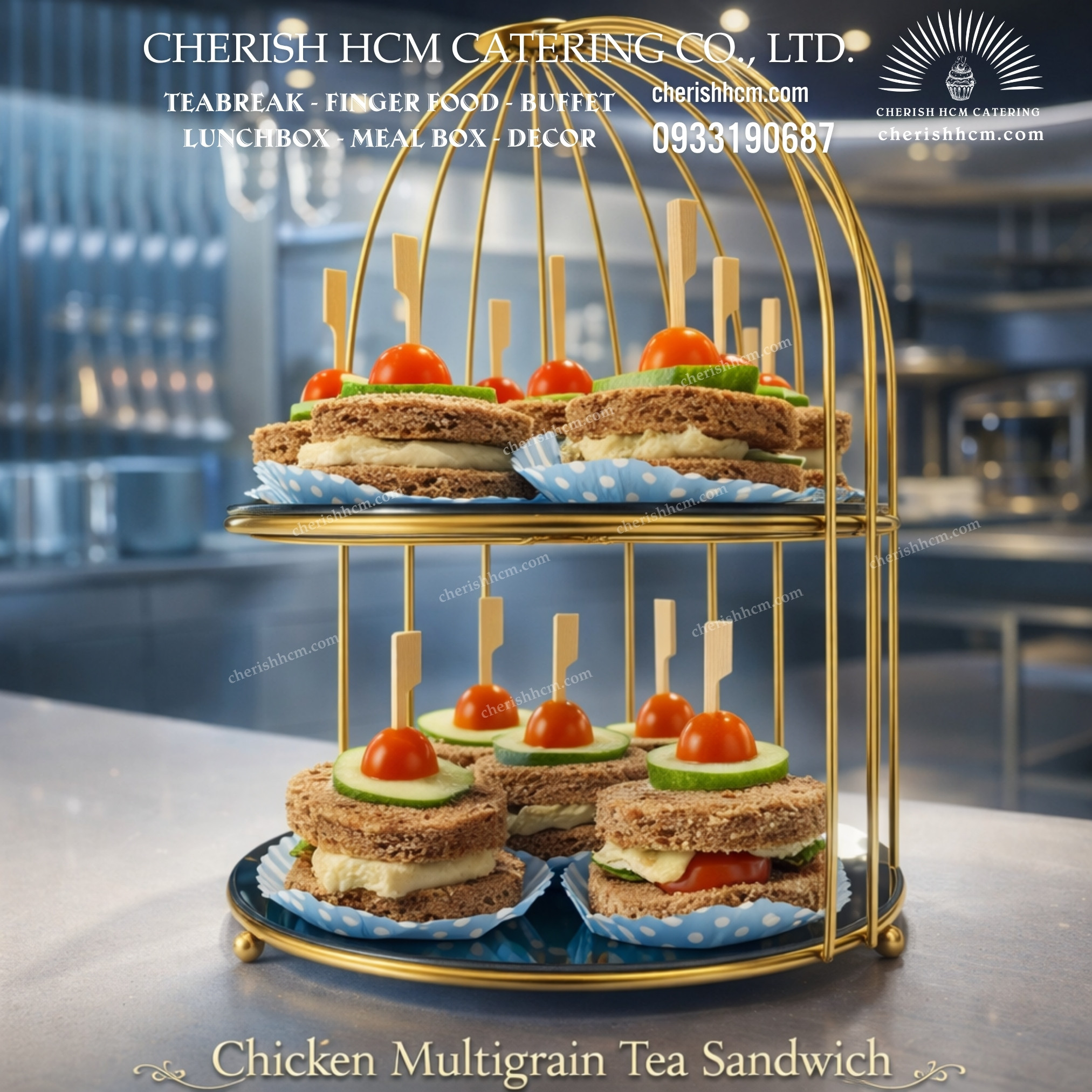 14923 Set 10 Bánh mì đen ngũ cốc gà