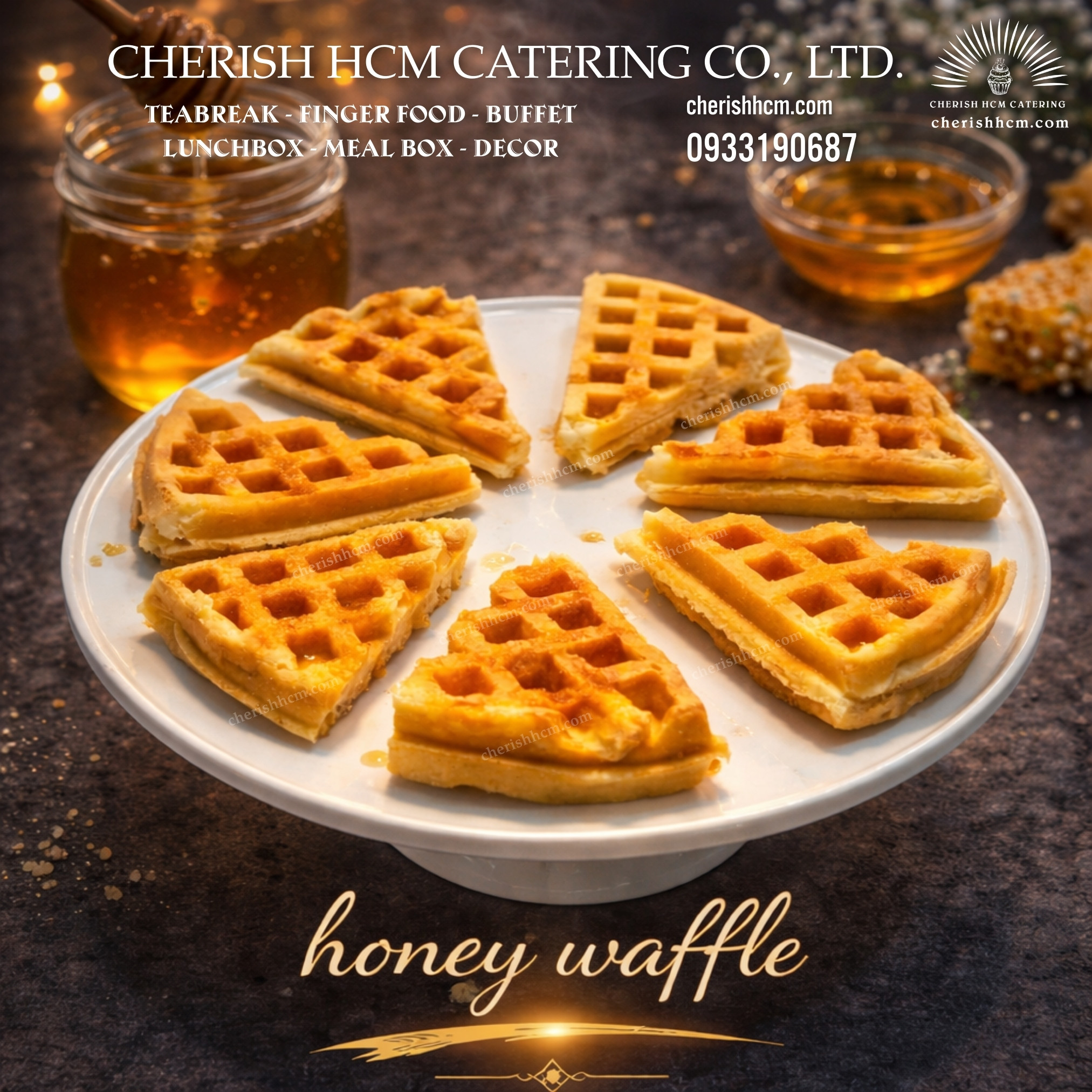 231025 Set 10 waffle mật ong/ honey waffles