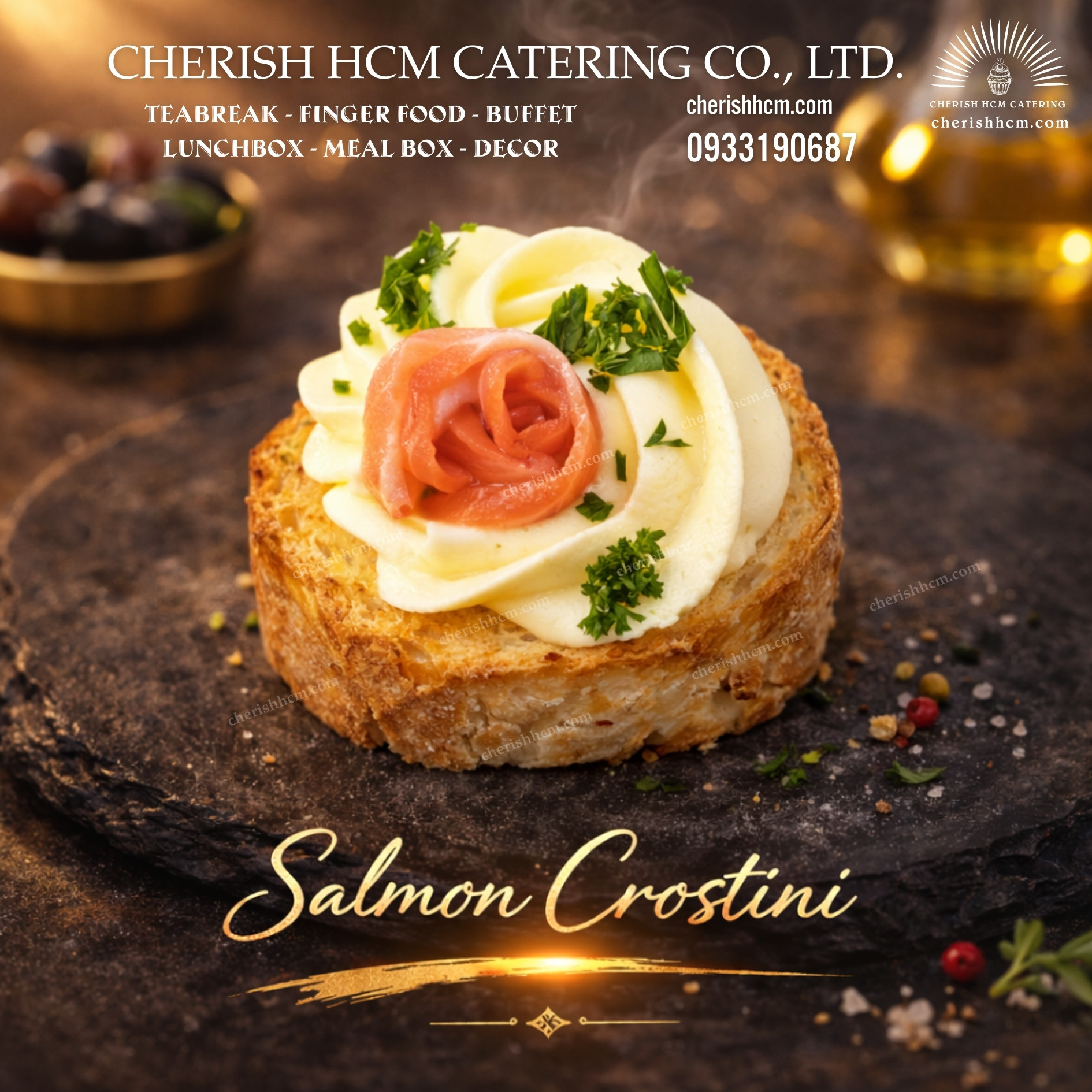 Set 20 Blueberry Crostini