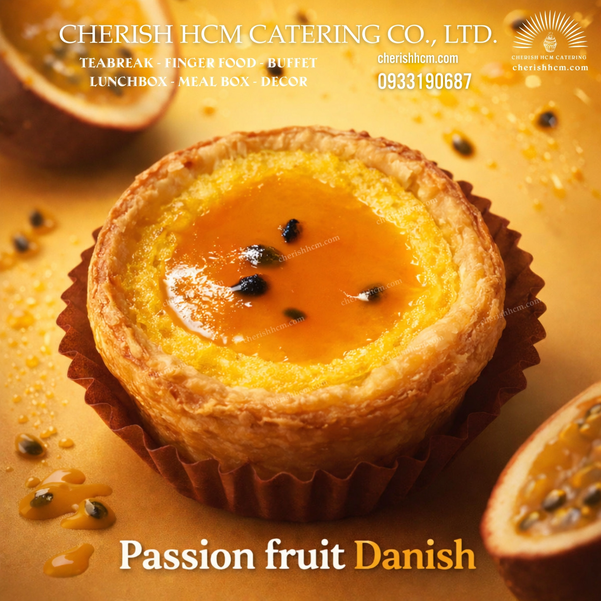 Set 10 Danish chanh dây/ Passion fruit danish