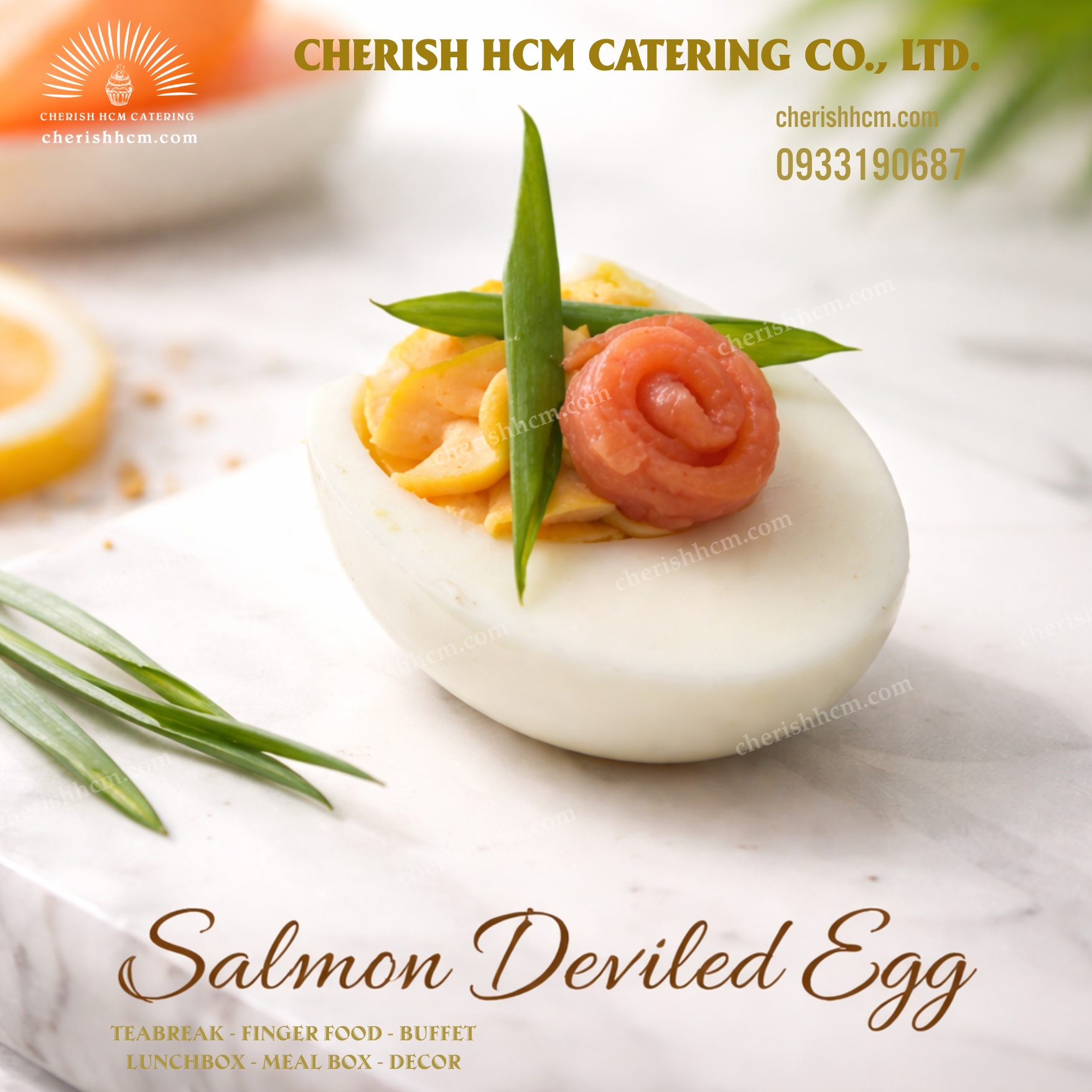 Set 10 Salmon deviled egg