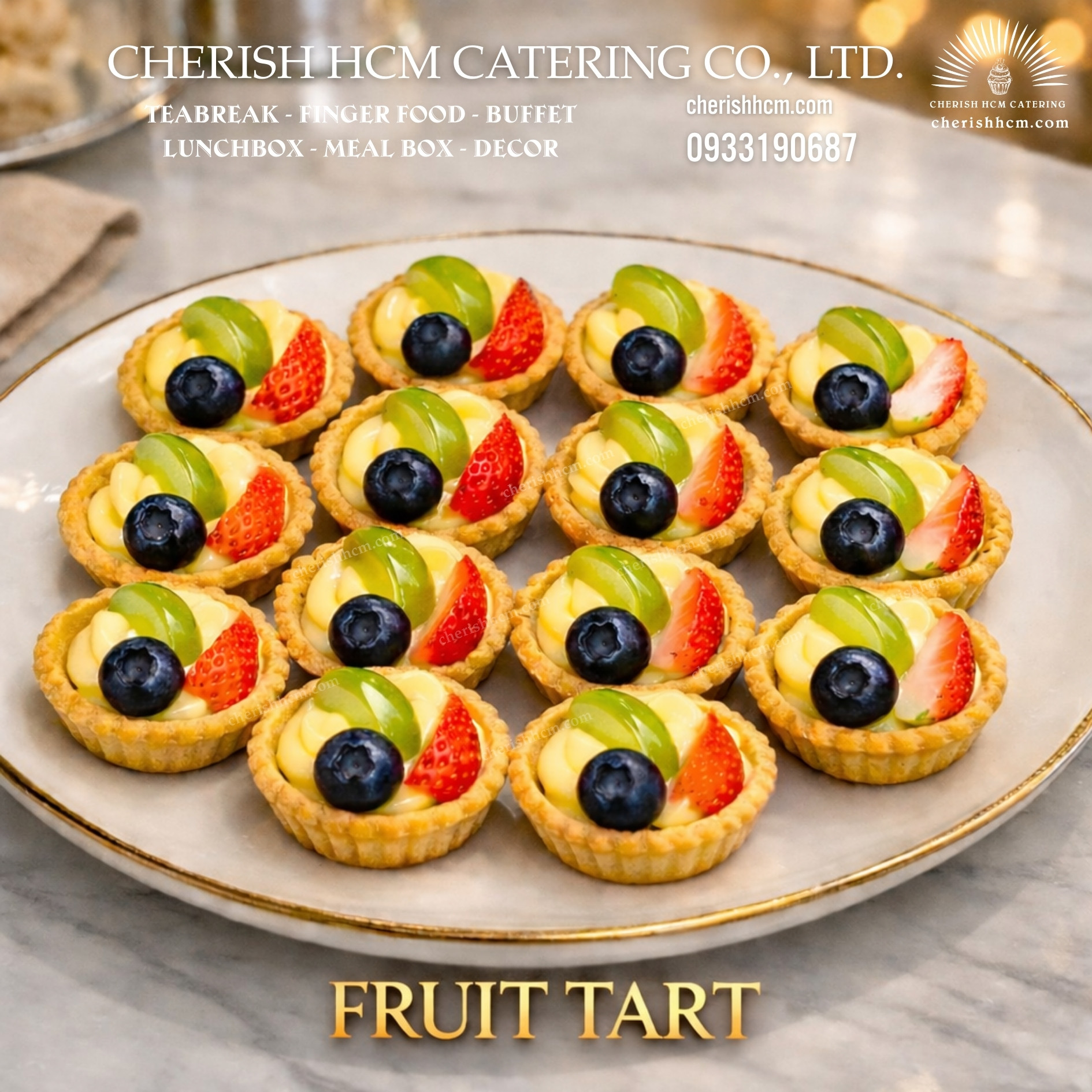 Set 10 Tart trái cây/ Fruit tart