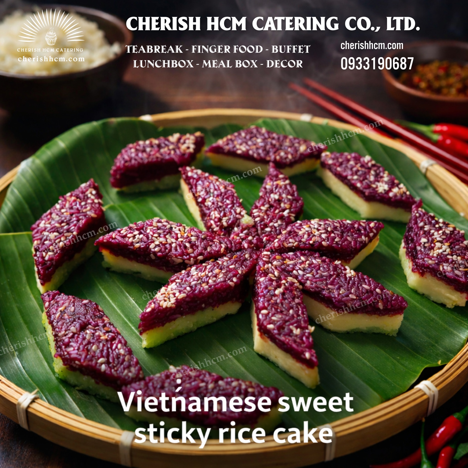Set 20 xôi vị/Vietnamese sweet sticky rice cake