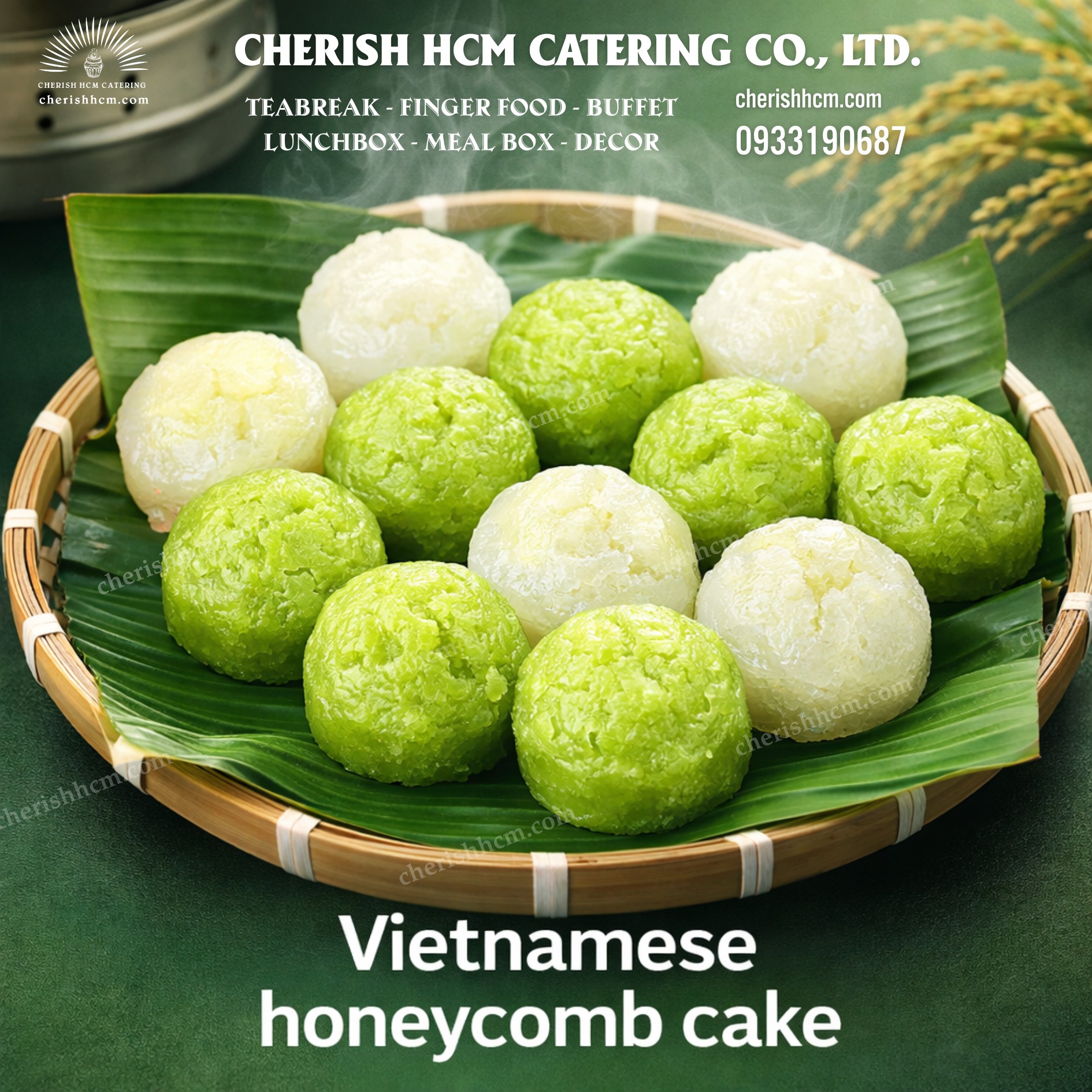 Set 20 bánh bò hấp/ Vietnamese honeycomb cake