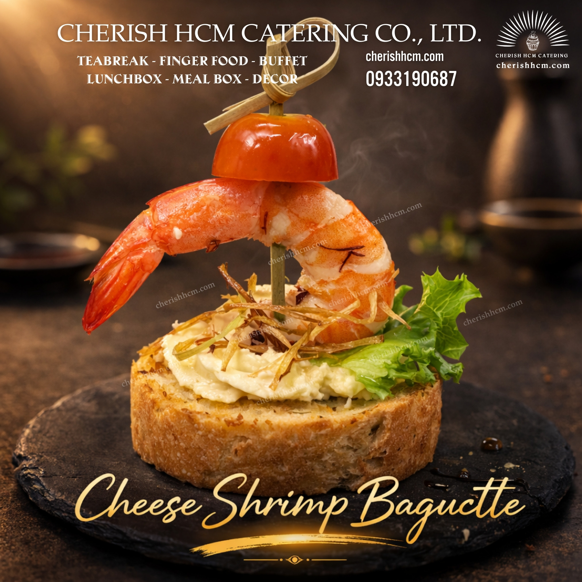 Set 10 Baguette tôm phô mai/ Cheese  shrimp baguette