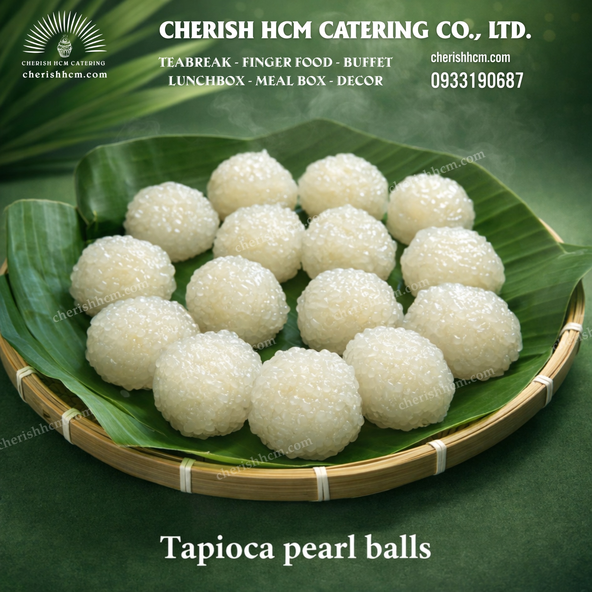 Set 20 bánh Bột báng đậu xanh/ Tapioca pearl balls