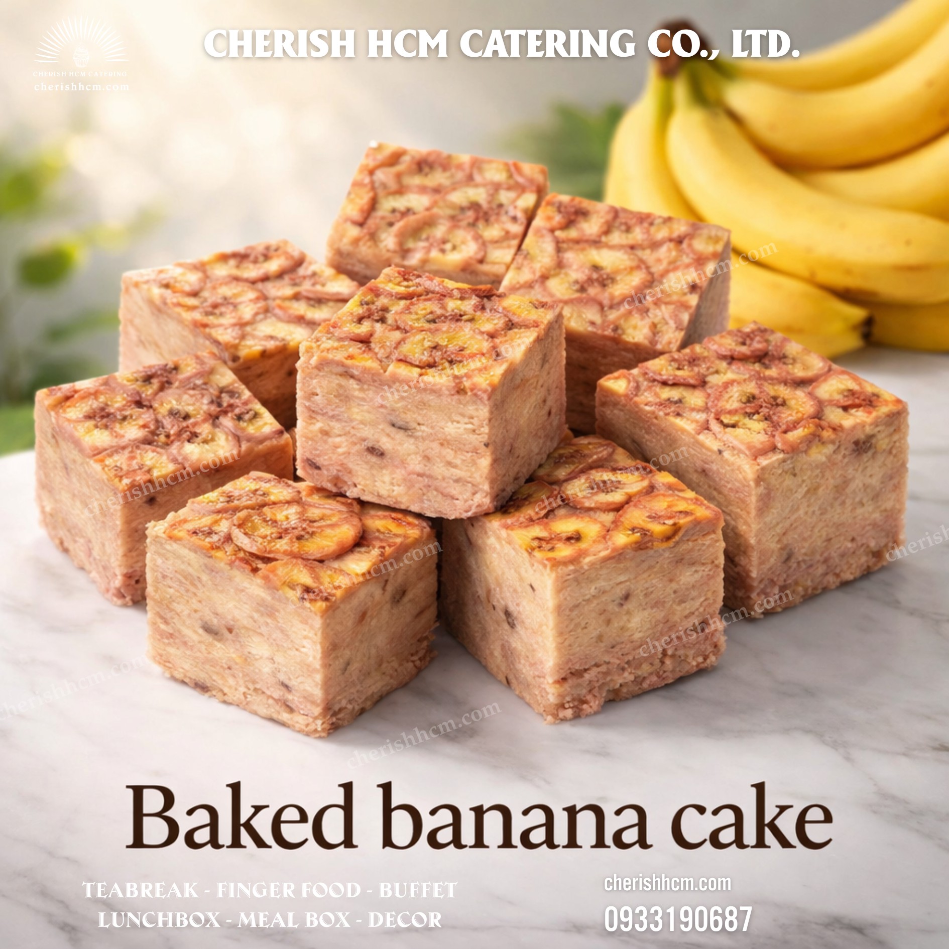 Set 20 bánh chuối nướng