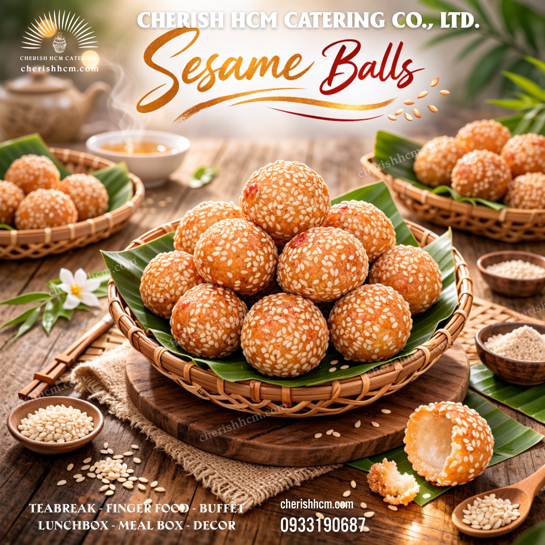 Set 20 bánh cam/ Sesame balls