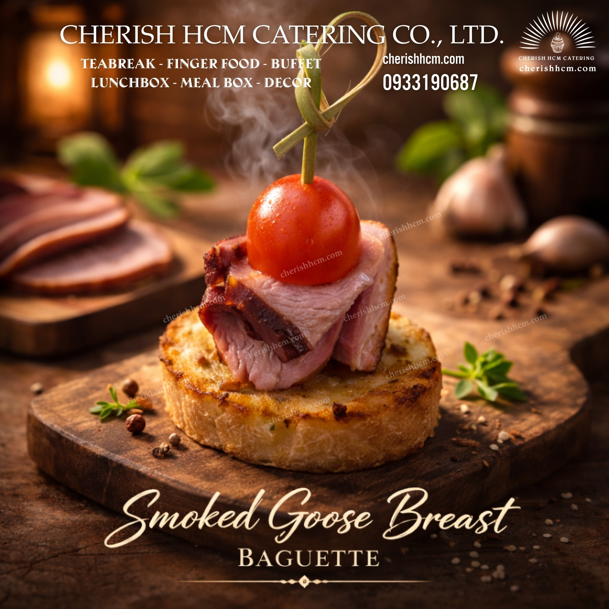 Set 10 Baguette lườn ngỗng/ Smoked Goose Breast Baguette