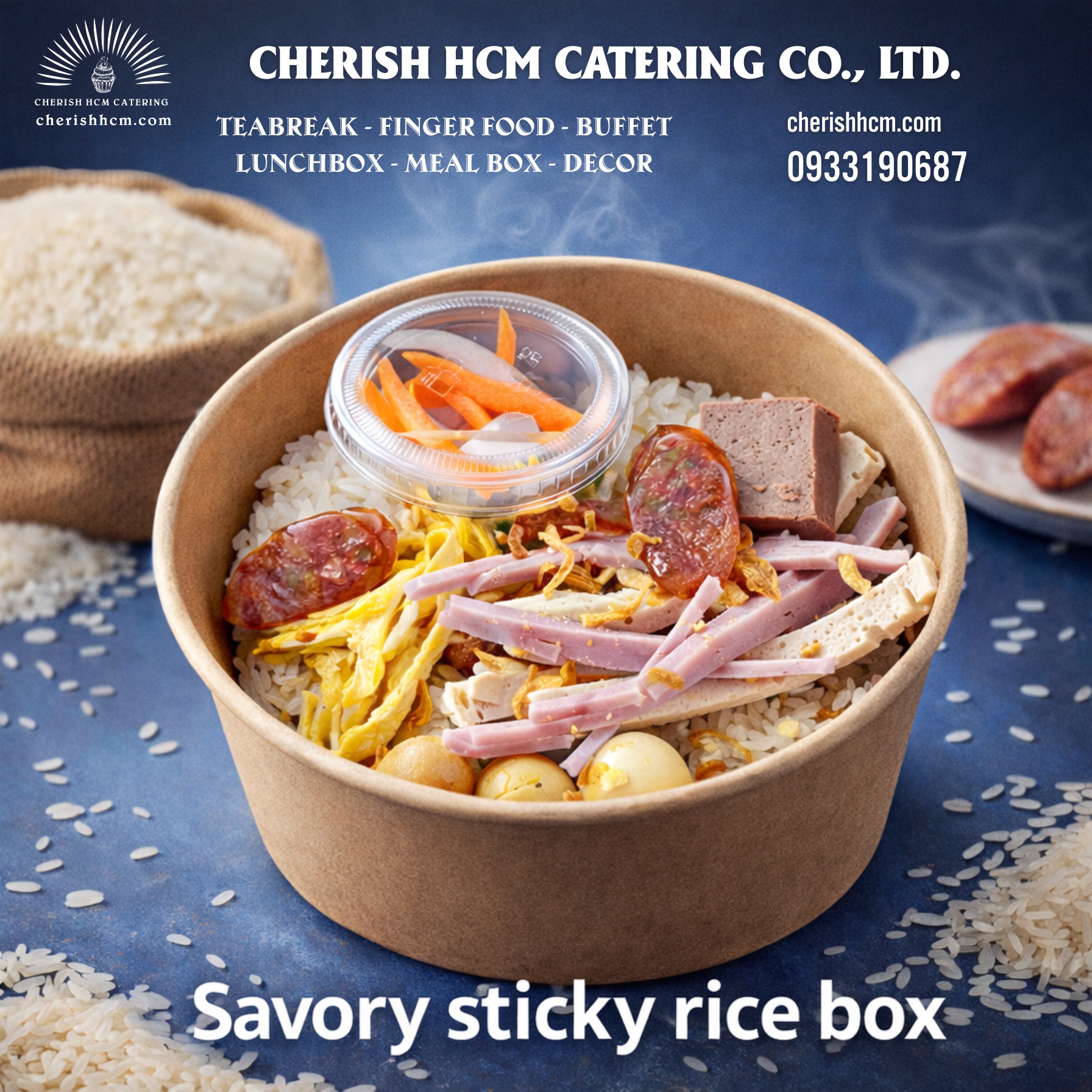 23625 Xôi mặn thập cẩm/ Savory sticky rice box