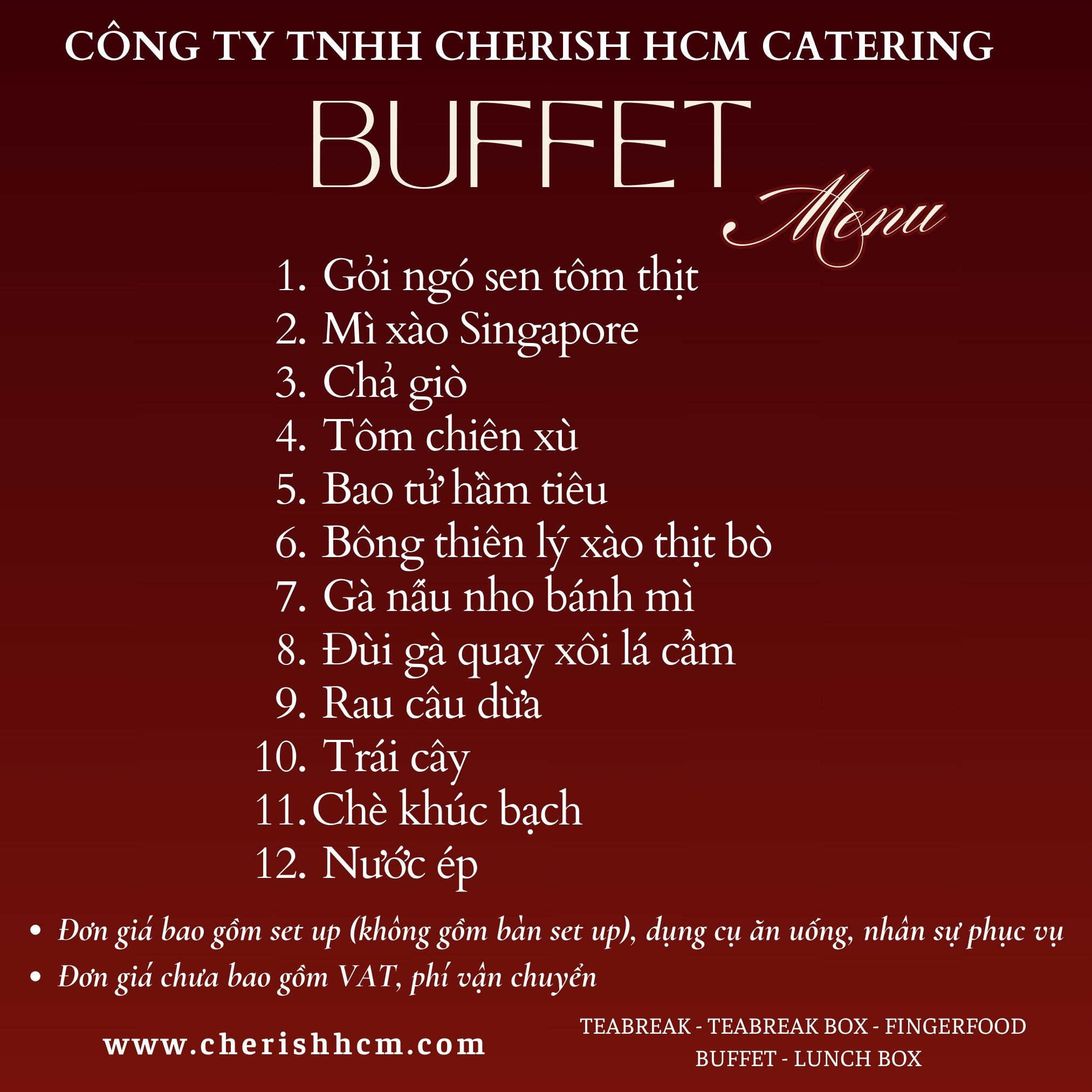 Tiệc buffet Bright