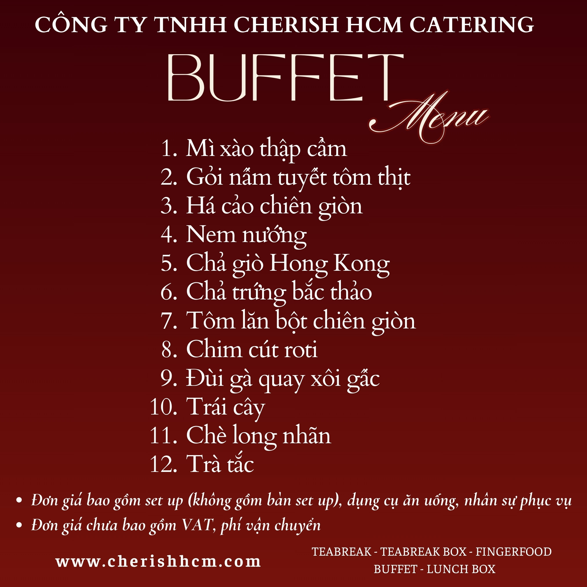 Tiệc buffet Tài lộc