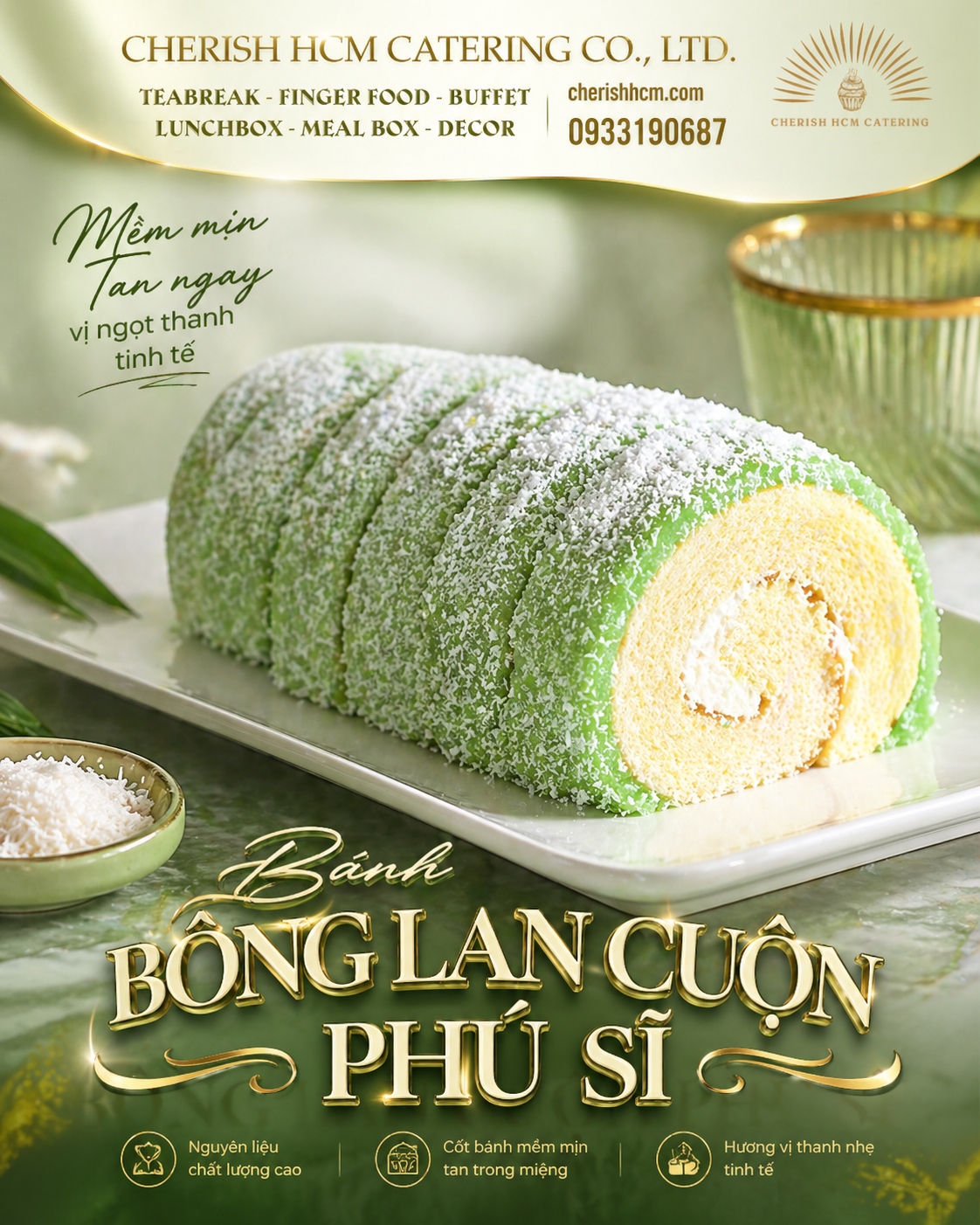 Set 10 Bông lan cuộn Phú Sĩ