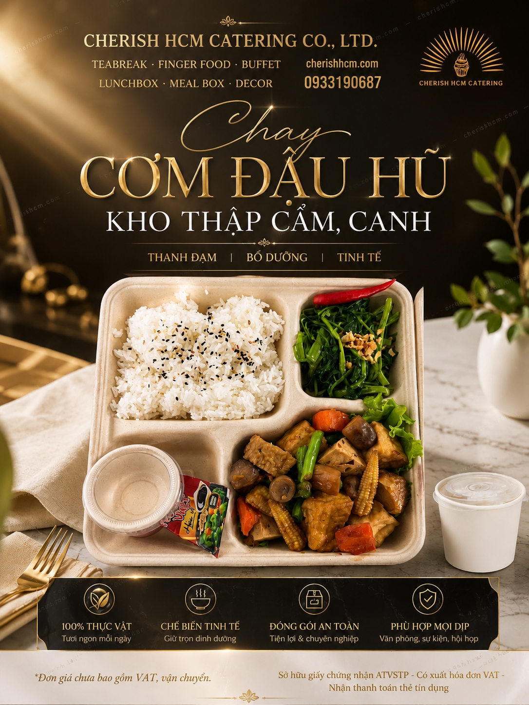 21826 Chay - Cơm đậu hũ kho thập cẩm/ Vegetarian Braised Tofu with Assorted Vegetables and Rice