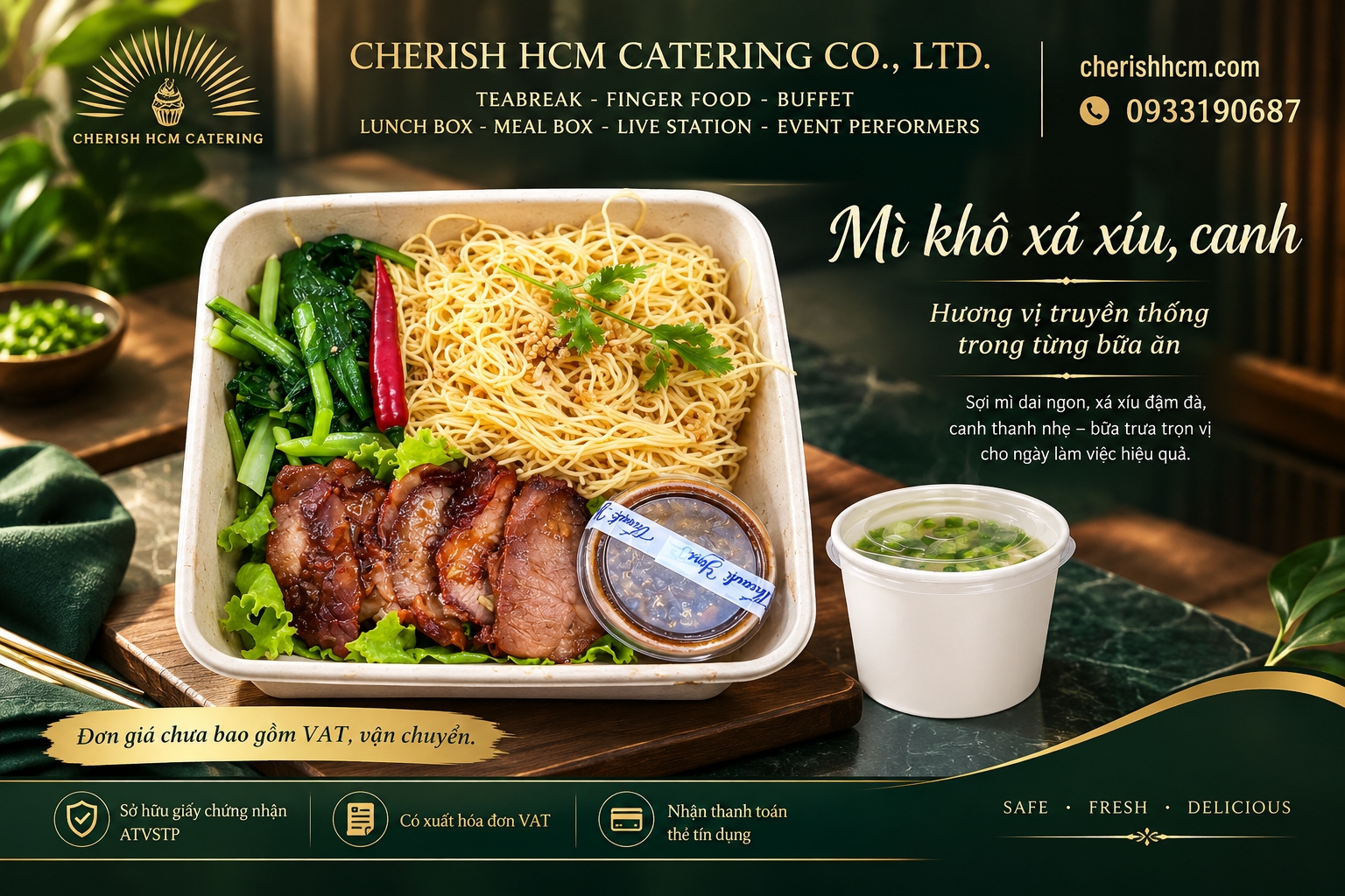 07926 Mì khô xá xíu/Char Siu Dry Noodles